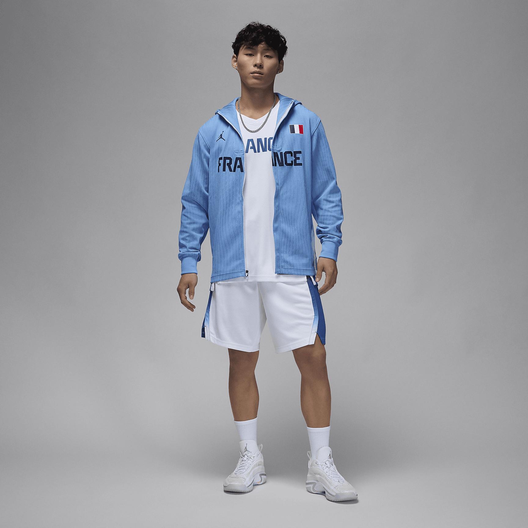 Nike Men's France Jordan Dri-FIT ADV Basketball Game Jacket Product Image