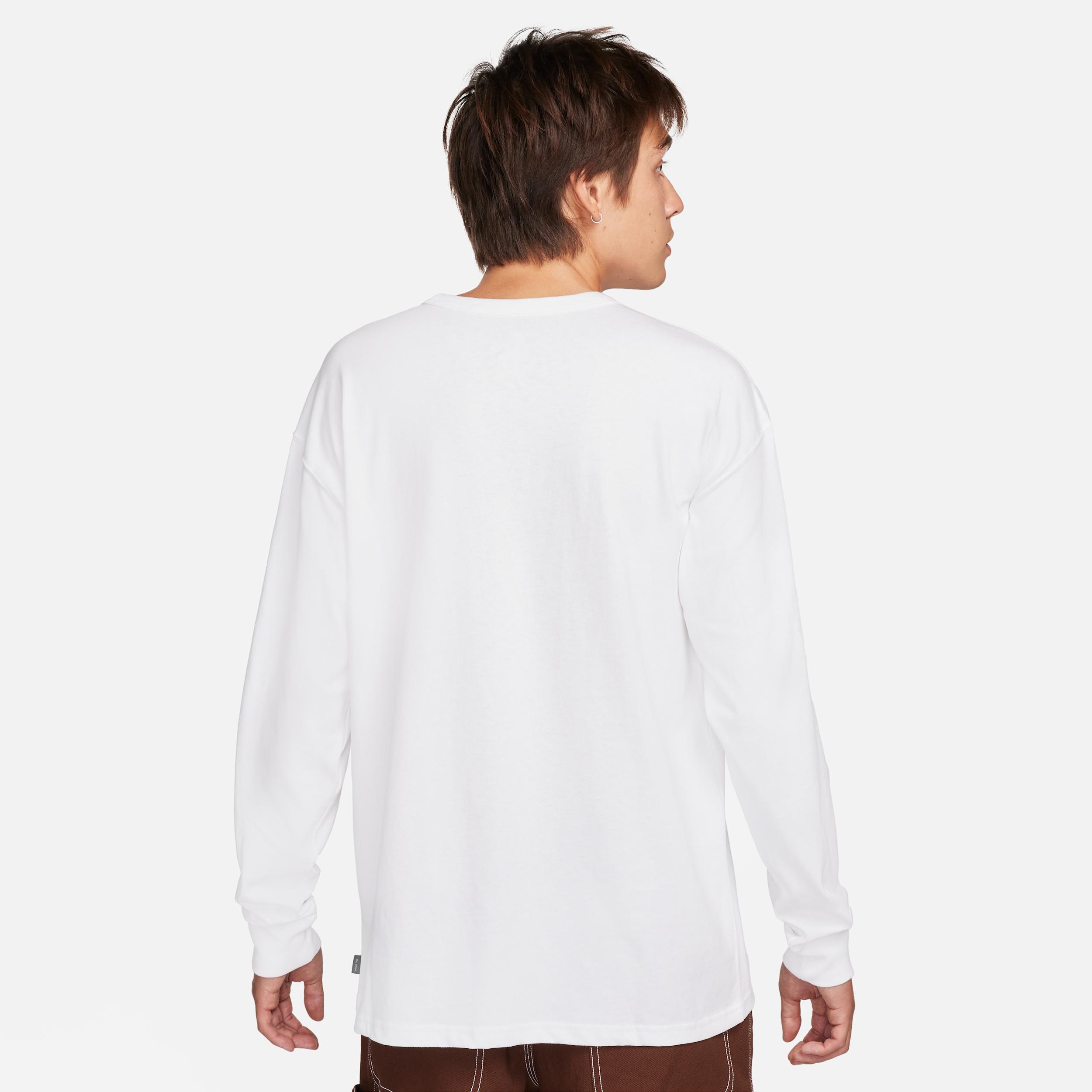 Mens Nike Sportswear Premium Essentials Long-Sleeve Pocket T-Shirt | DR7929-101 Product Image