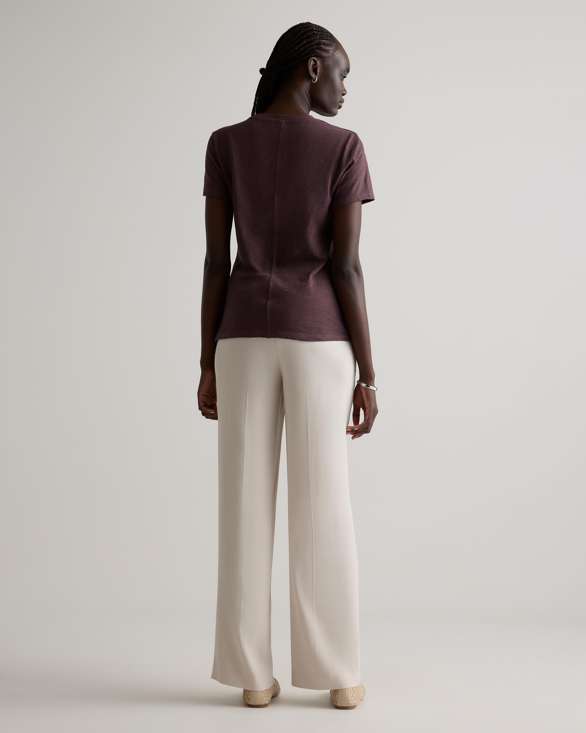 Quince | Women's Slub Crewneck T-Shirt Size XL, Organic Cotton Product Image