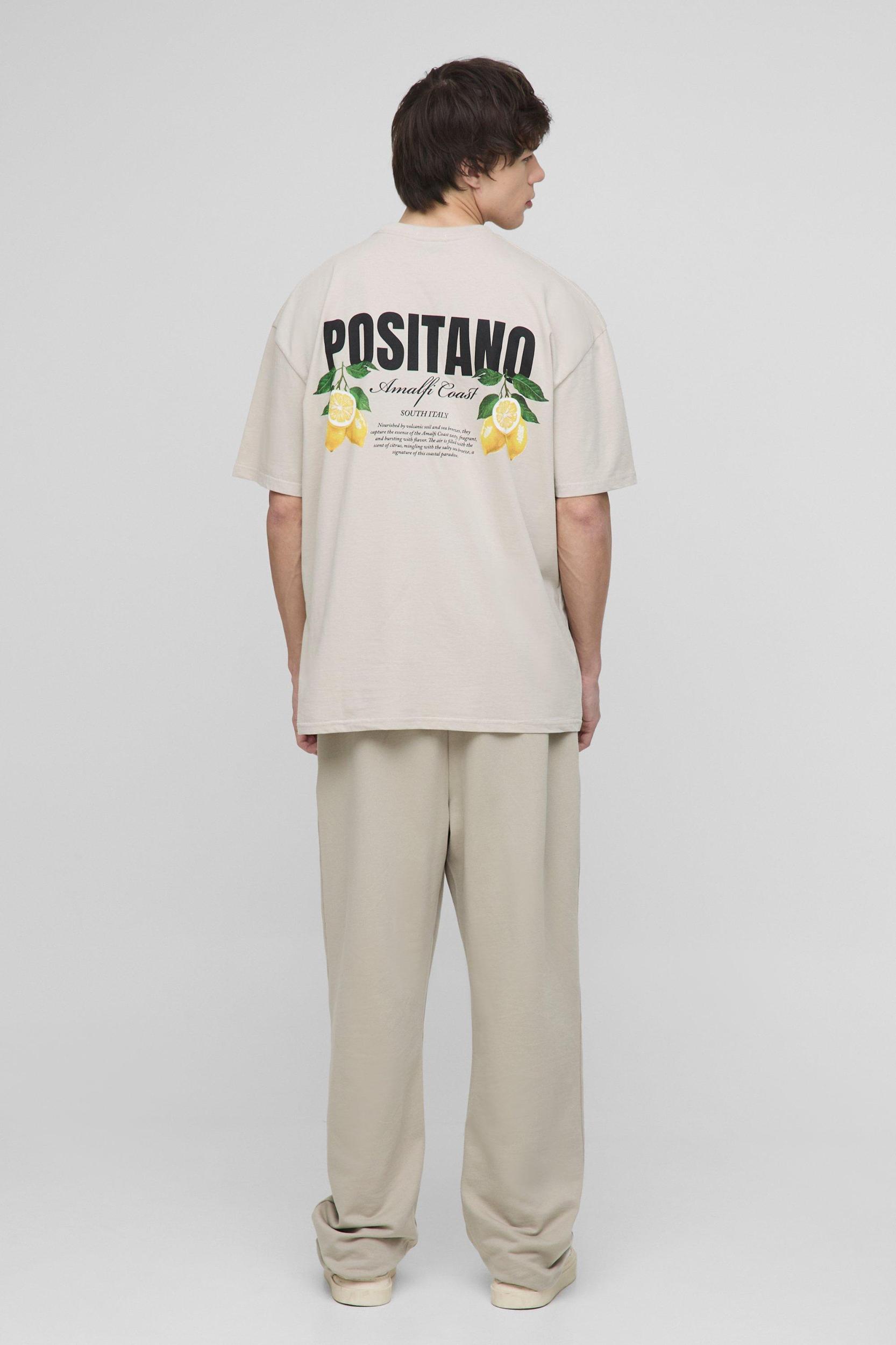 Tall Lemon Back Graphic Oversized T-Shirt | boohooMAN USA Product Image