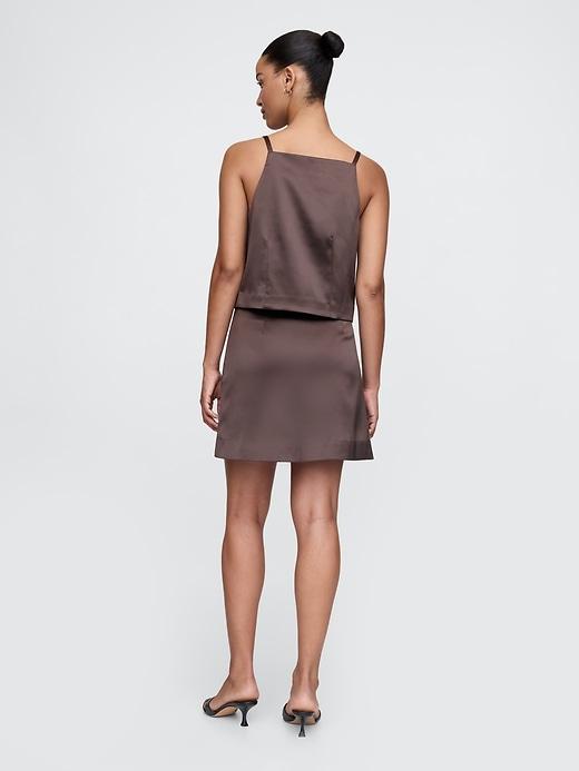 Satin Mini Skirt Product Image