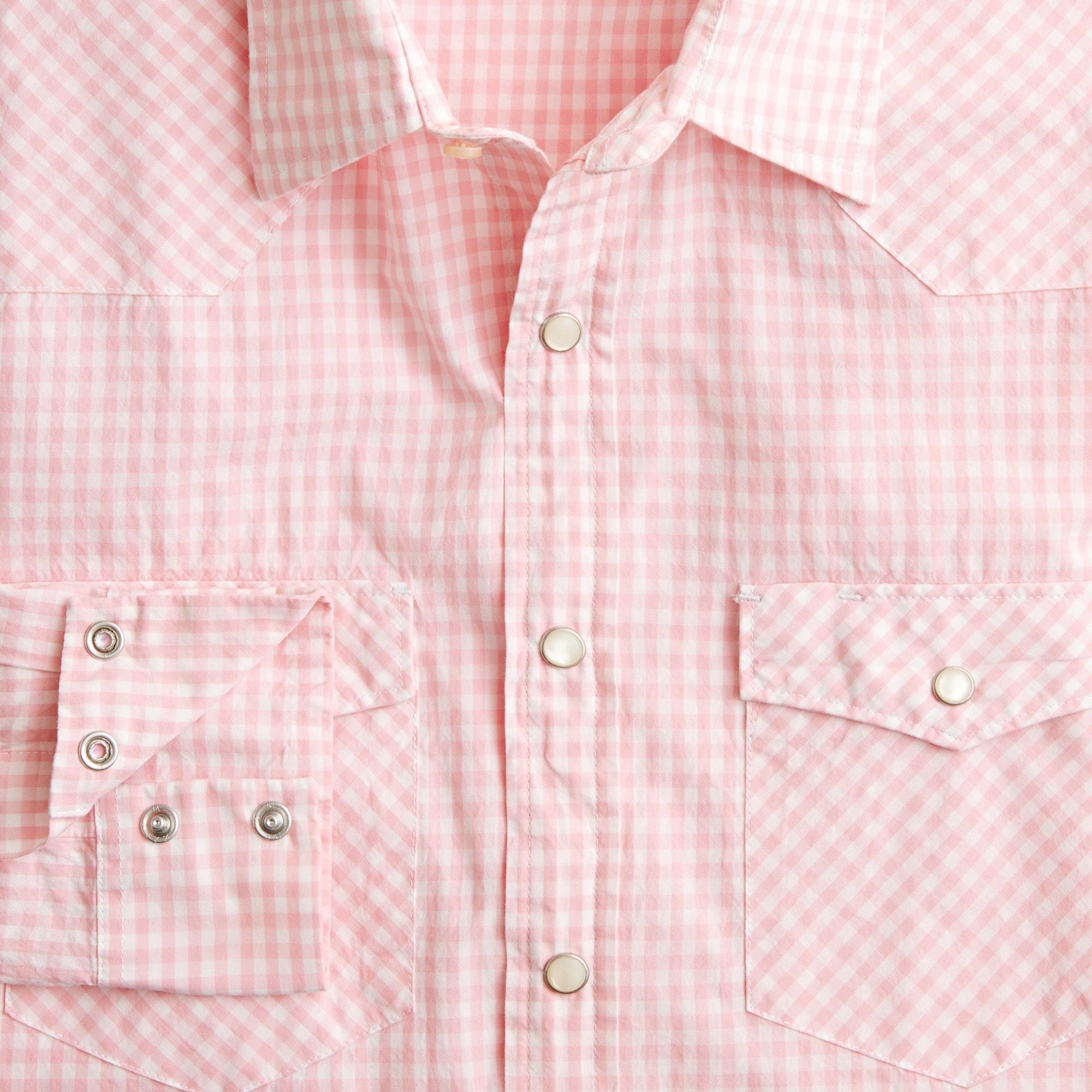 Secret Wash cotton poplin western shirt Product Image