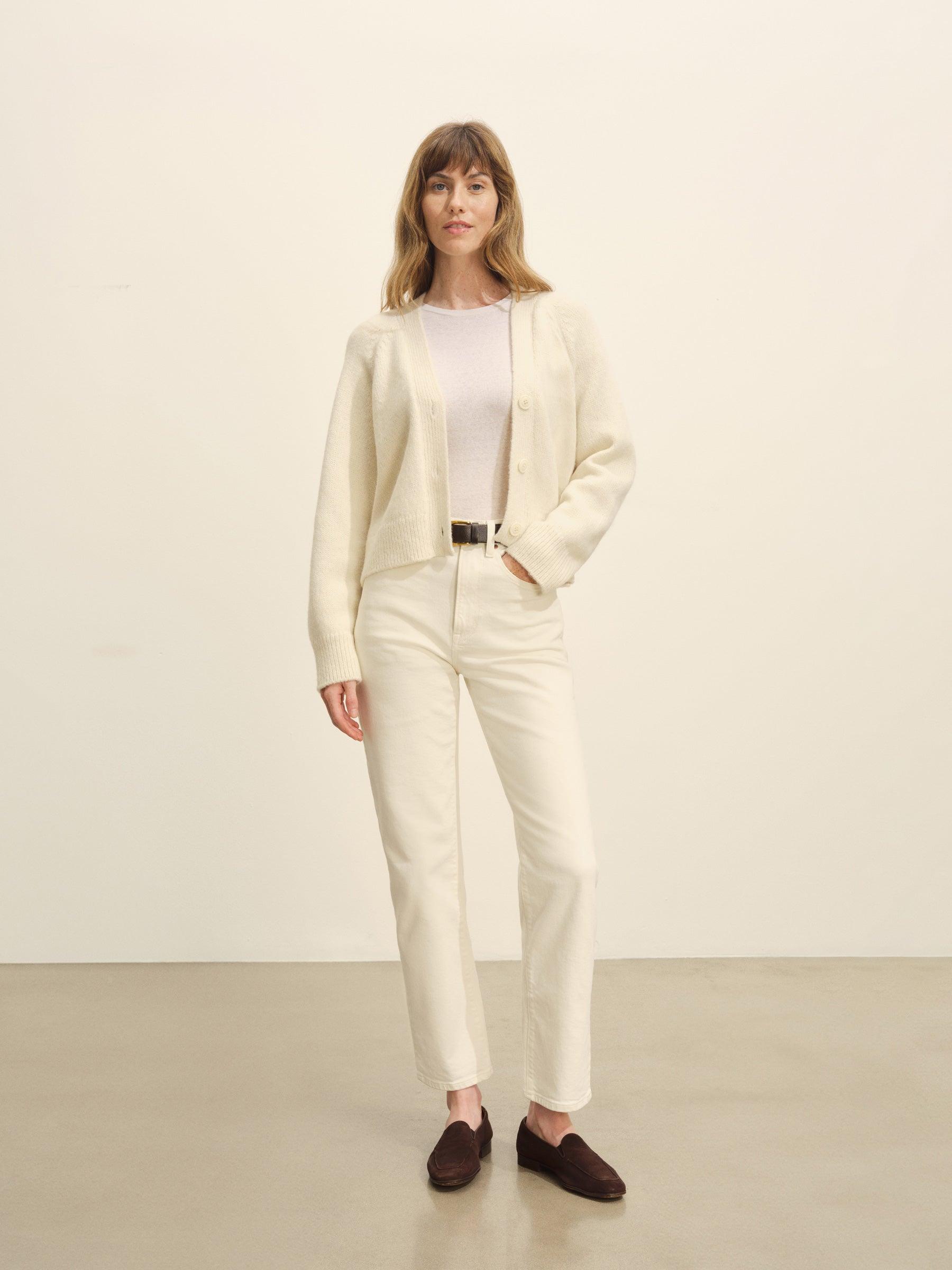 Natural Highland Alpaca Boxy Cardigan Product Image