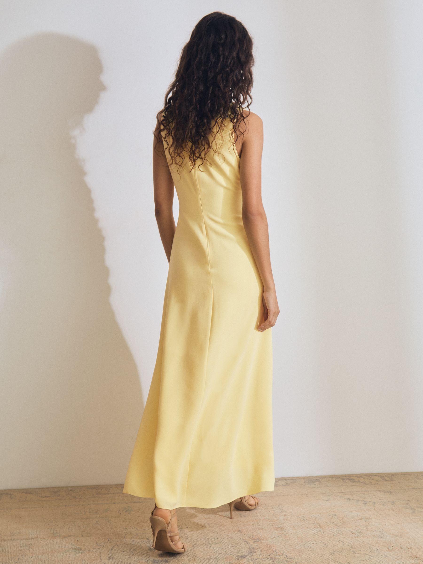 Atelier Embellished-Shoulder Maxi Dress in Yellow Product Image