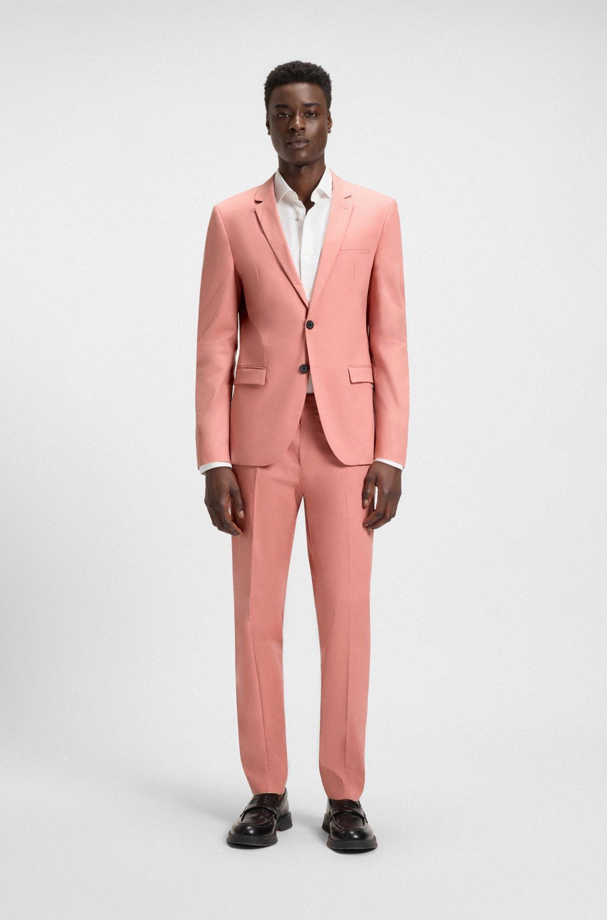 Extra-slim-fit trousers in paper-touch stretch cotton Product Image