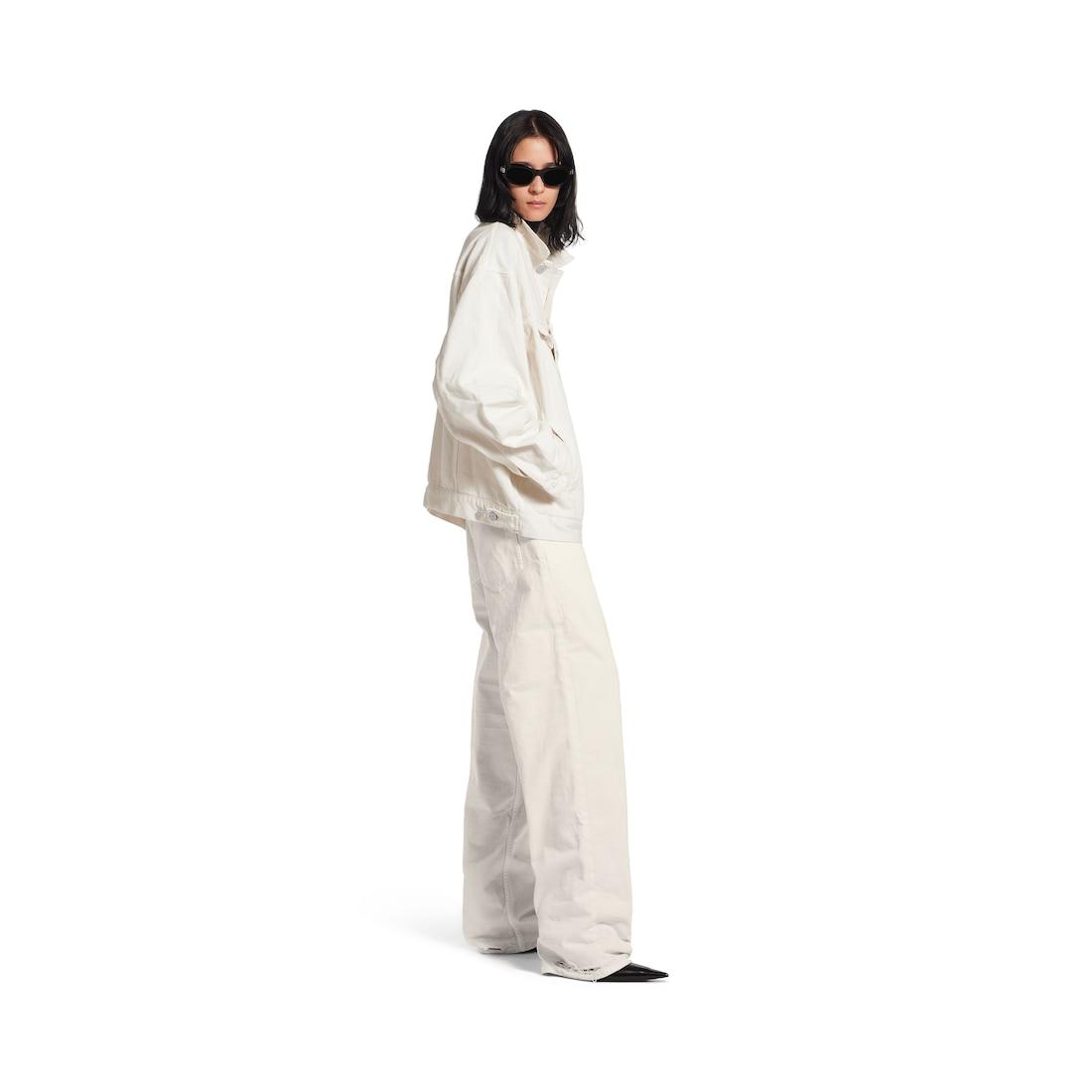 Women's Loose Fit Pants in White Product Image