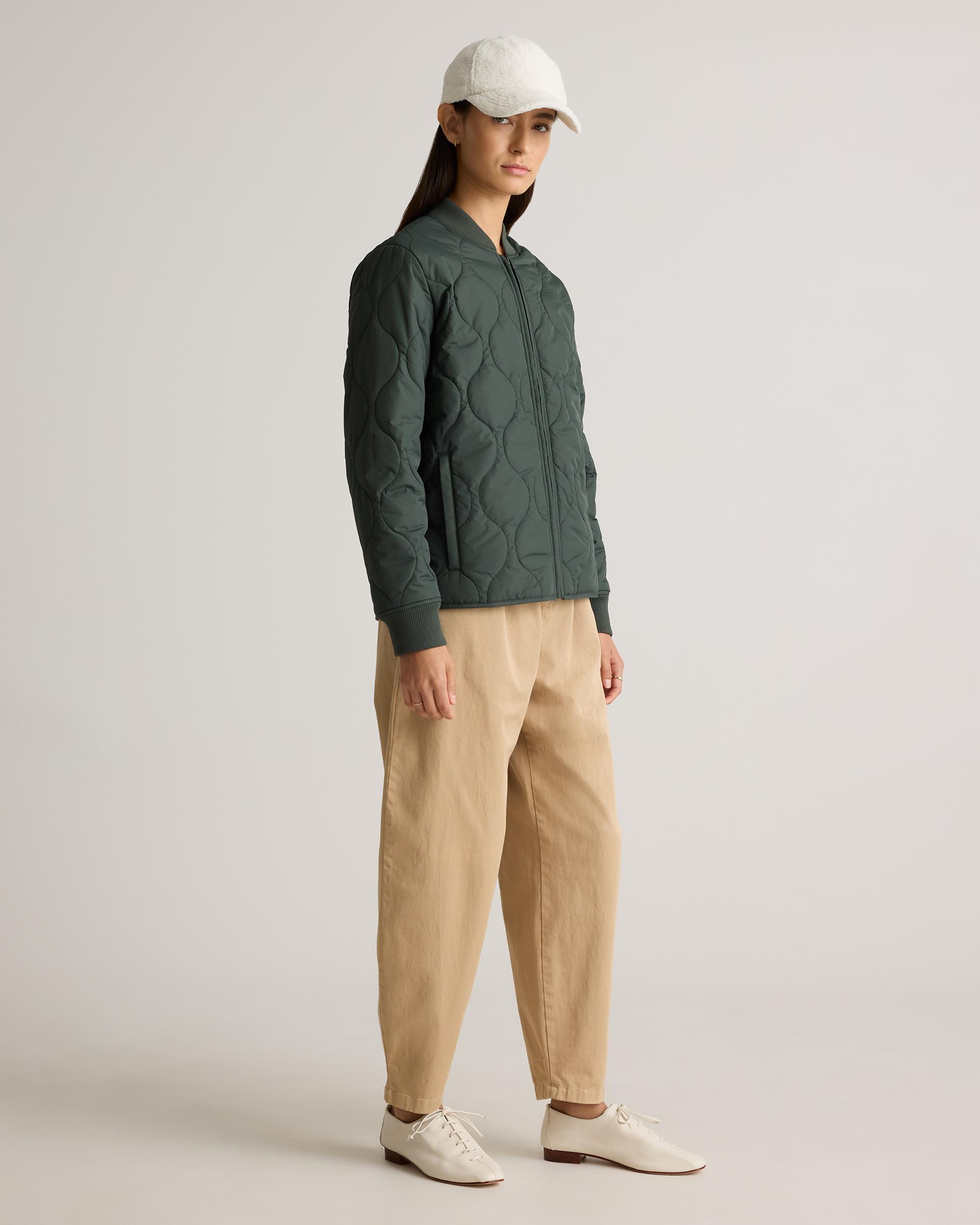 Quince | Women's Featherless Quilted Puffer Bomber Jacket Recycled Polyester Product Image