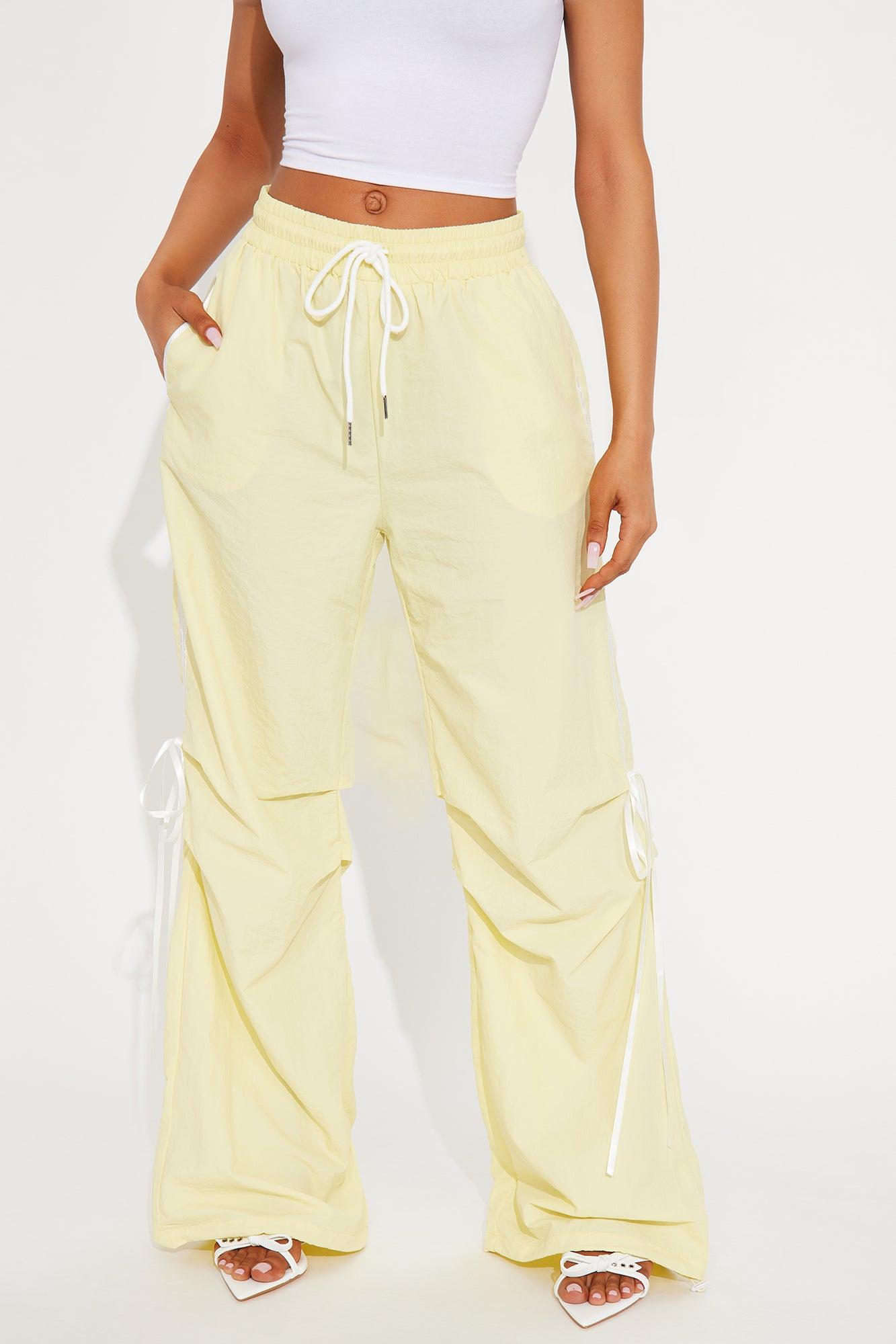 Jennifer Windbreaker Track Pant - Butter Yellow Product Image