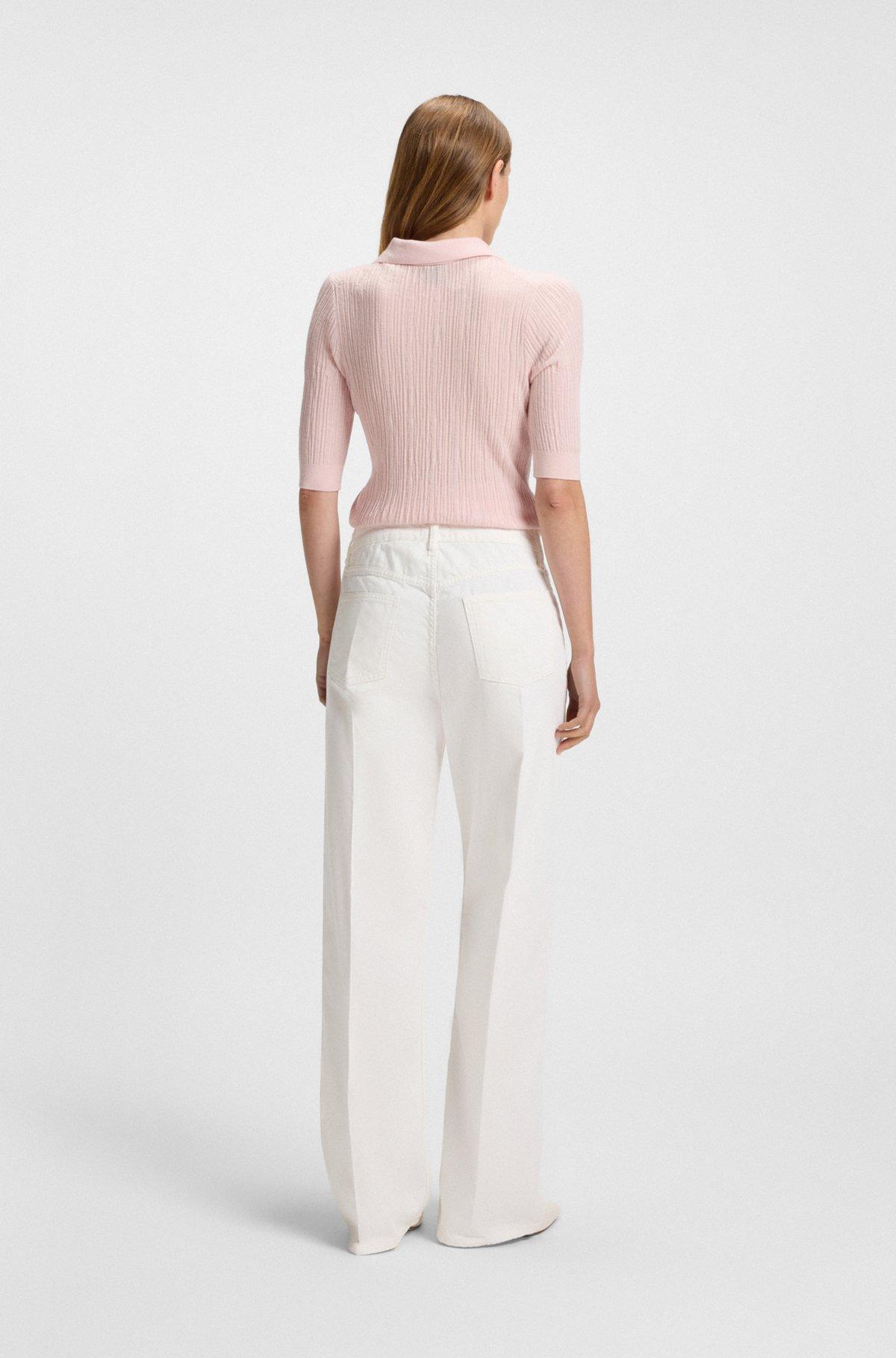 Relaxed-fit jeans in white Egyptian-cotton denim Product Image