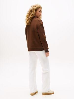 Embroidered Logo Varsity Sweatshirt Product Image