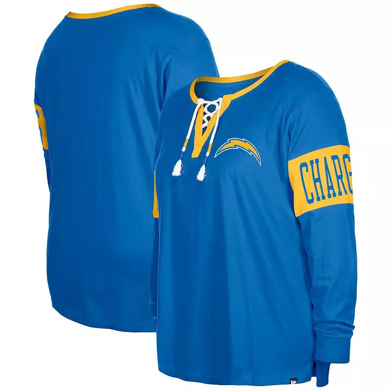 Women's New Era Powder Blue Los Angeles Chargers Plus  Product Image