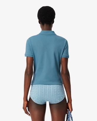 Women's L.12.D Slim Fit Stretch Mini Piqué Polo Product Image