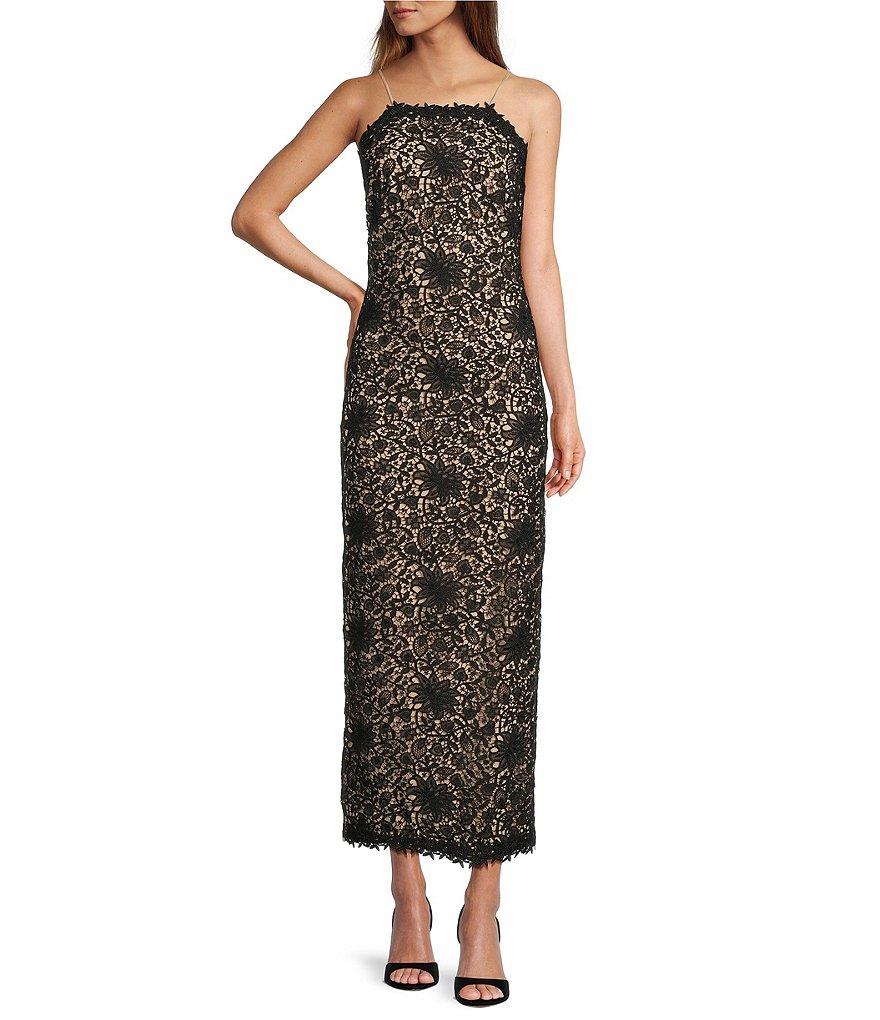 Antonio Melani Nancy Lace Square Neck Sleeveless Dress Product Image