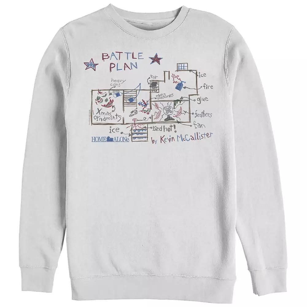 Men's Home Alone Kevin's Battle Plan Graphic Fleece,  Product Image