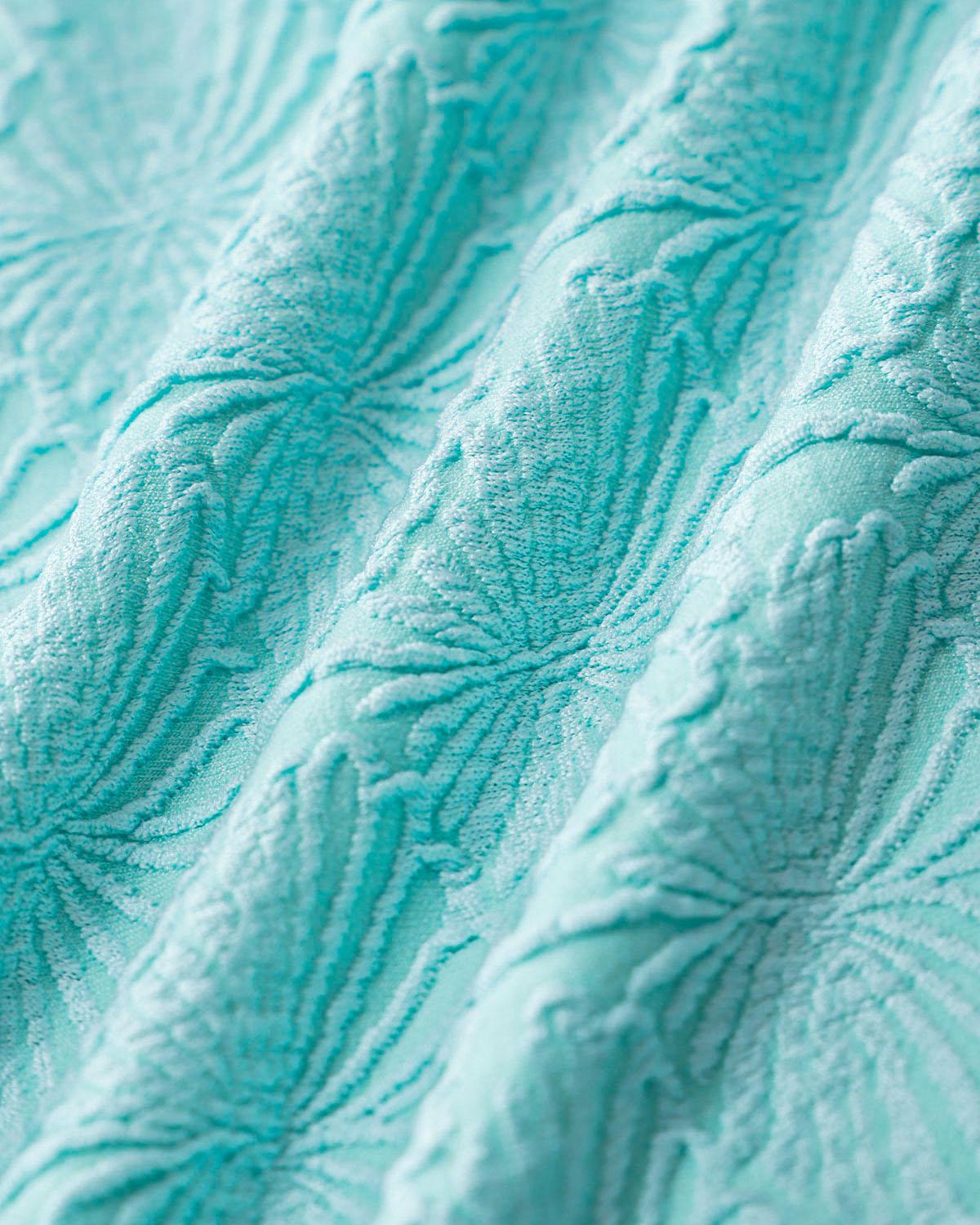 Blue Textured Bralette One Piece Swimwear Product Image