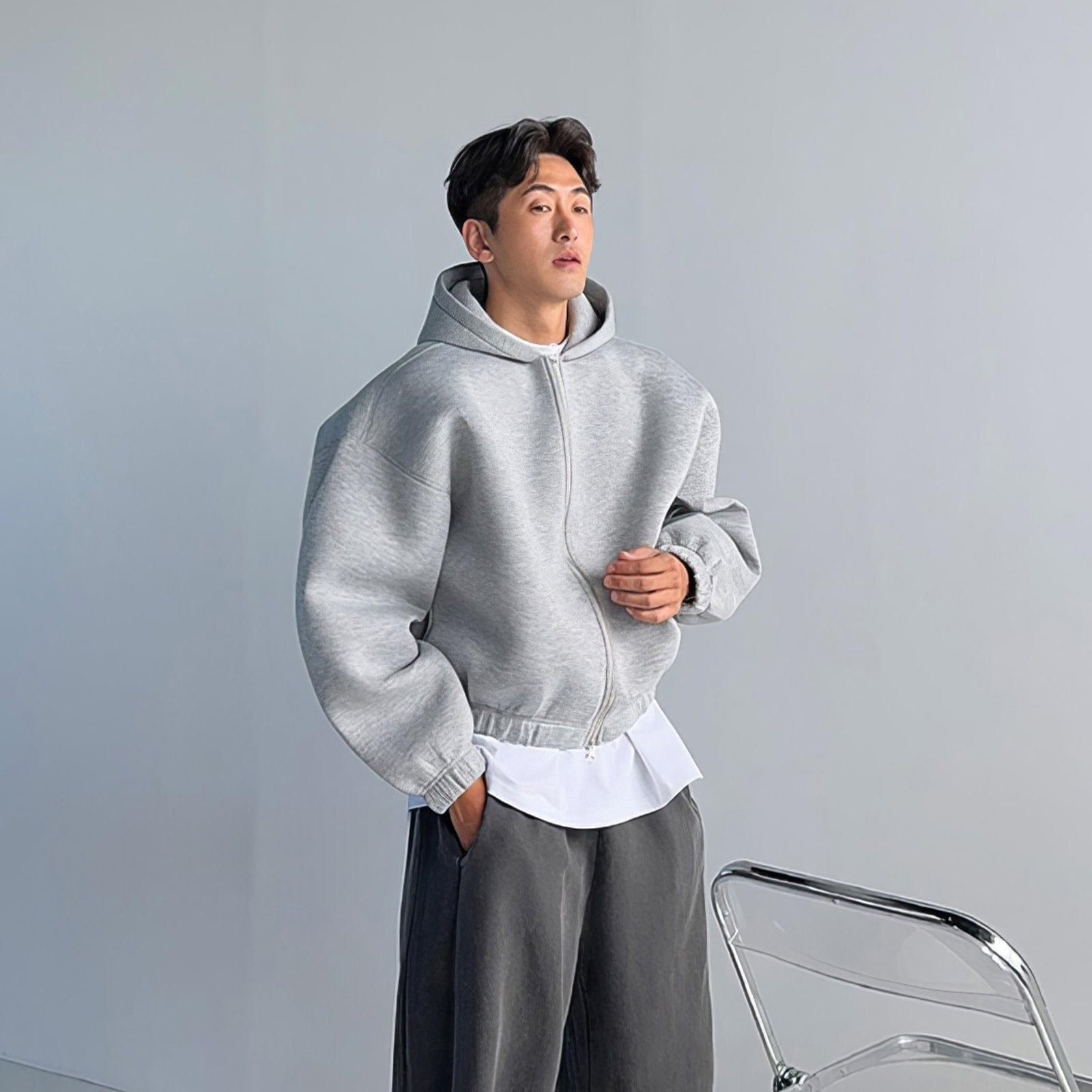 RT No. 12565 STRAIGHT ZIP-UP HOODIE Product Image