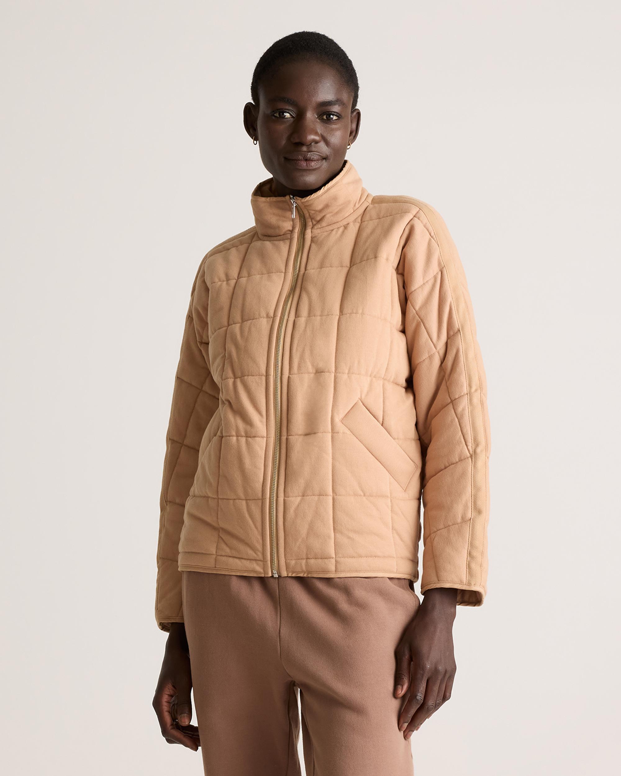 Quince | Women's Quilted Knit Jacket Organic Cotton Product Image