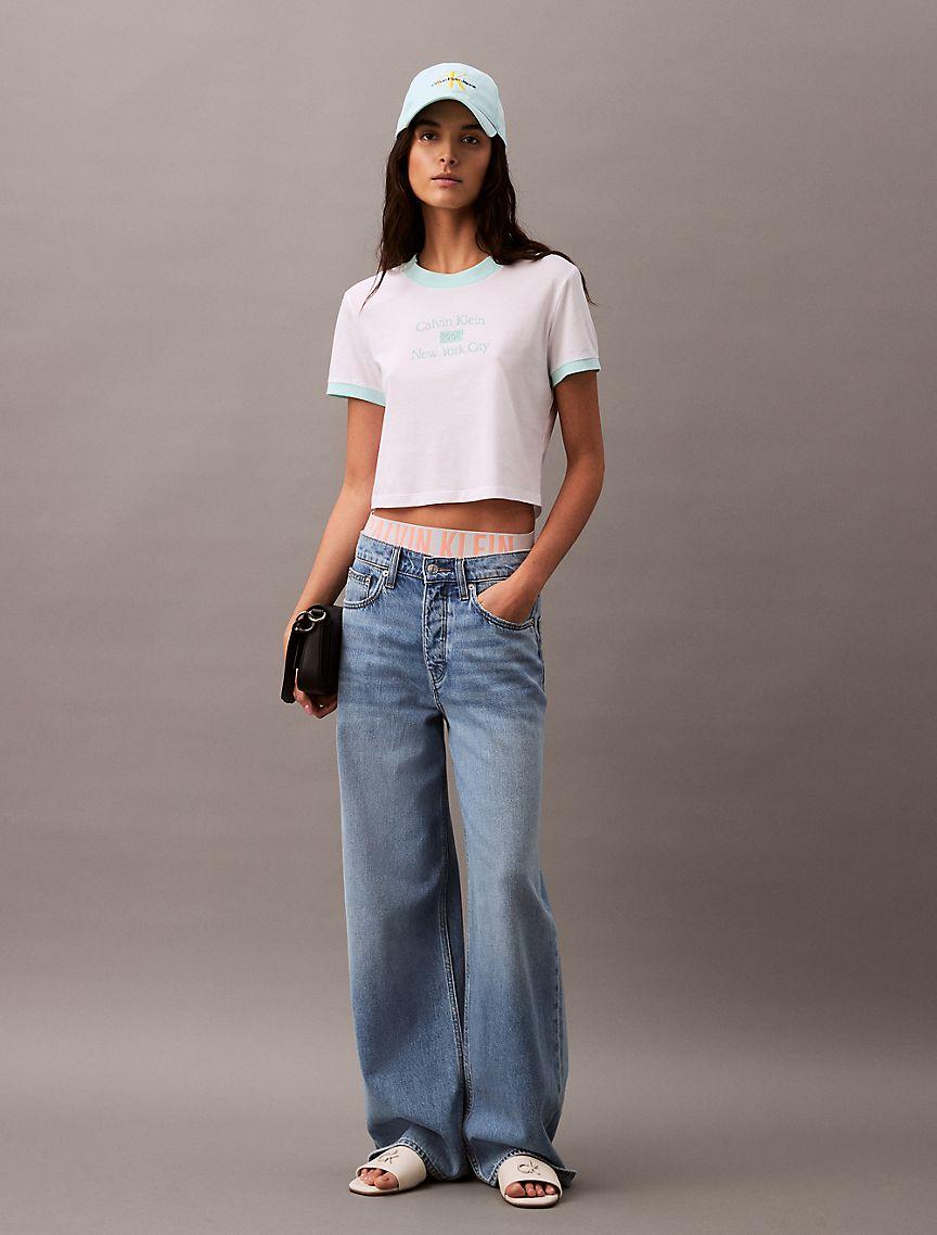 Logo Graphic Cropped Classic T-Shirt Product Image