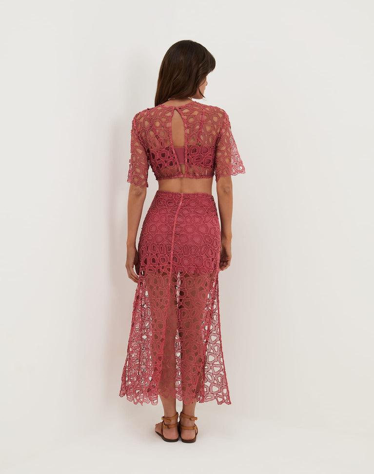 Eyelet Joelle Long Dress - Primrose Product Image