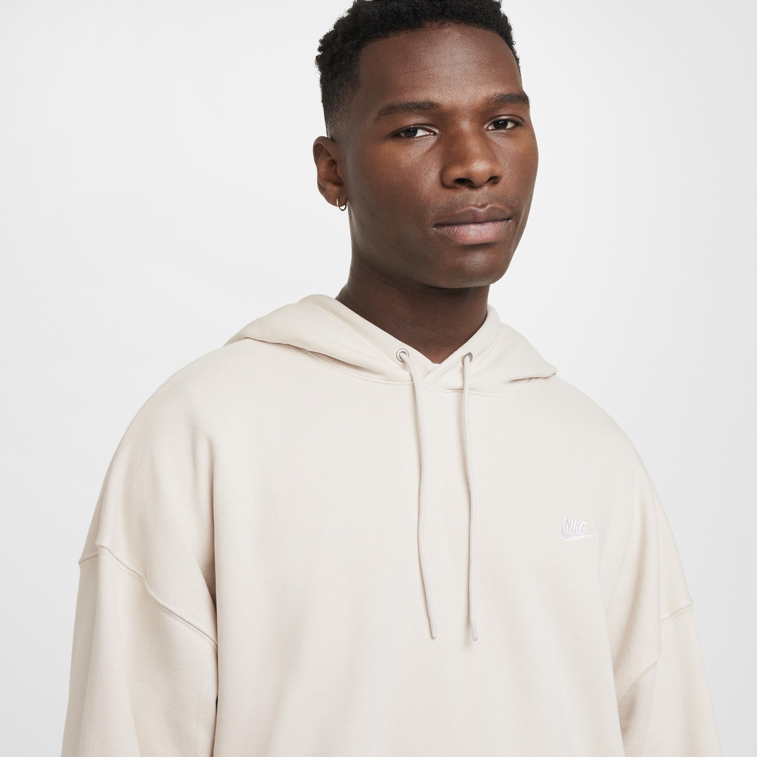 Mens Nike Club Fleece Oversized French Terry Pullover Hoodie Product Image