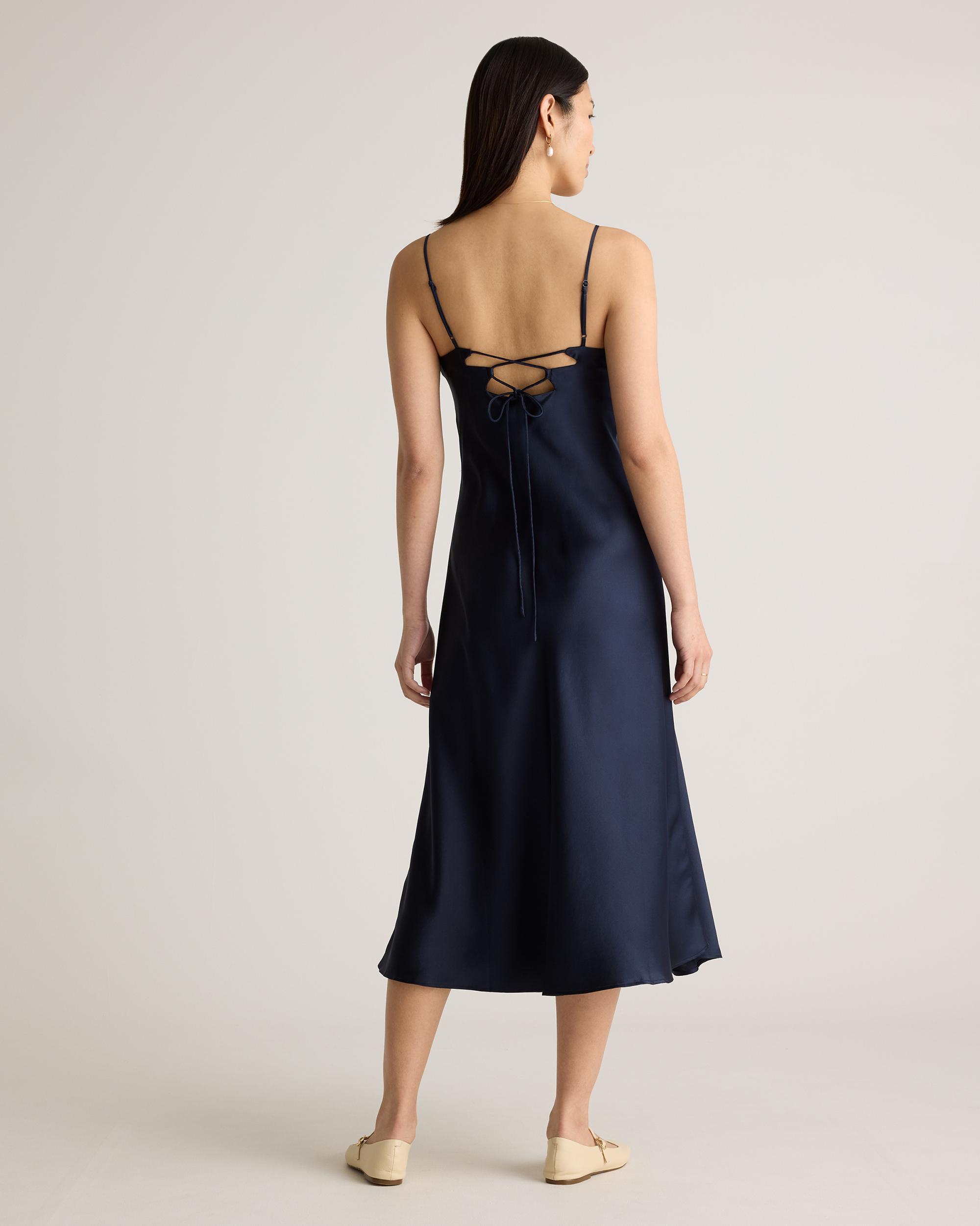 Quince | Women's Cutout Midi Slip Dress Mulberry Silk Product Image