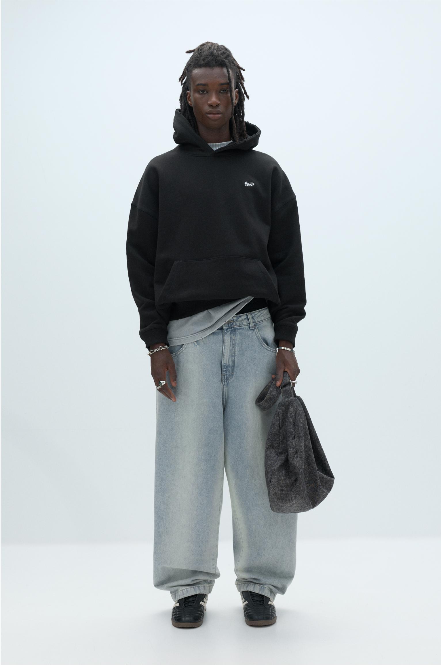 Loose baggy spray jeans Product Image