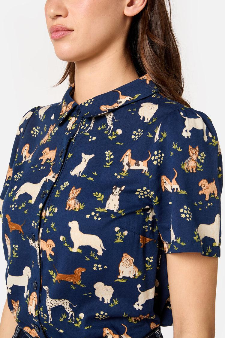 Cute Dogs Blouse Product Image