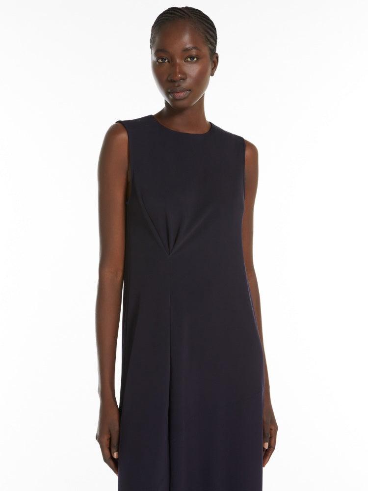 Max Mara Fluid Jersey Dress in Navy Product Image