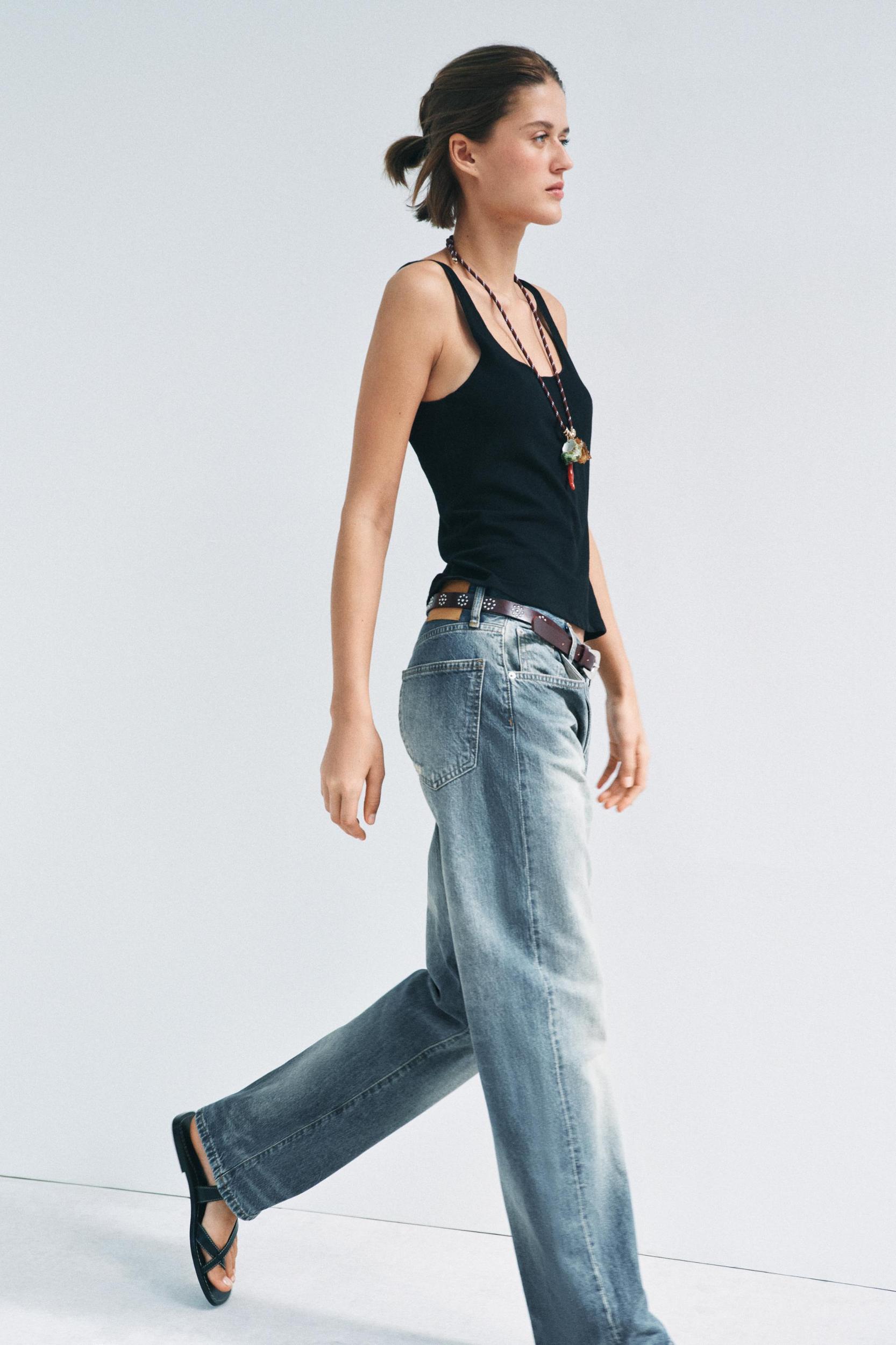 ZW COLLECTION BAGGY LOW-RISE JEANS Product Image