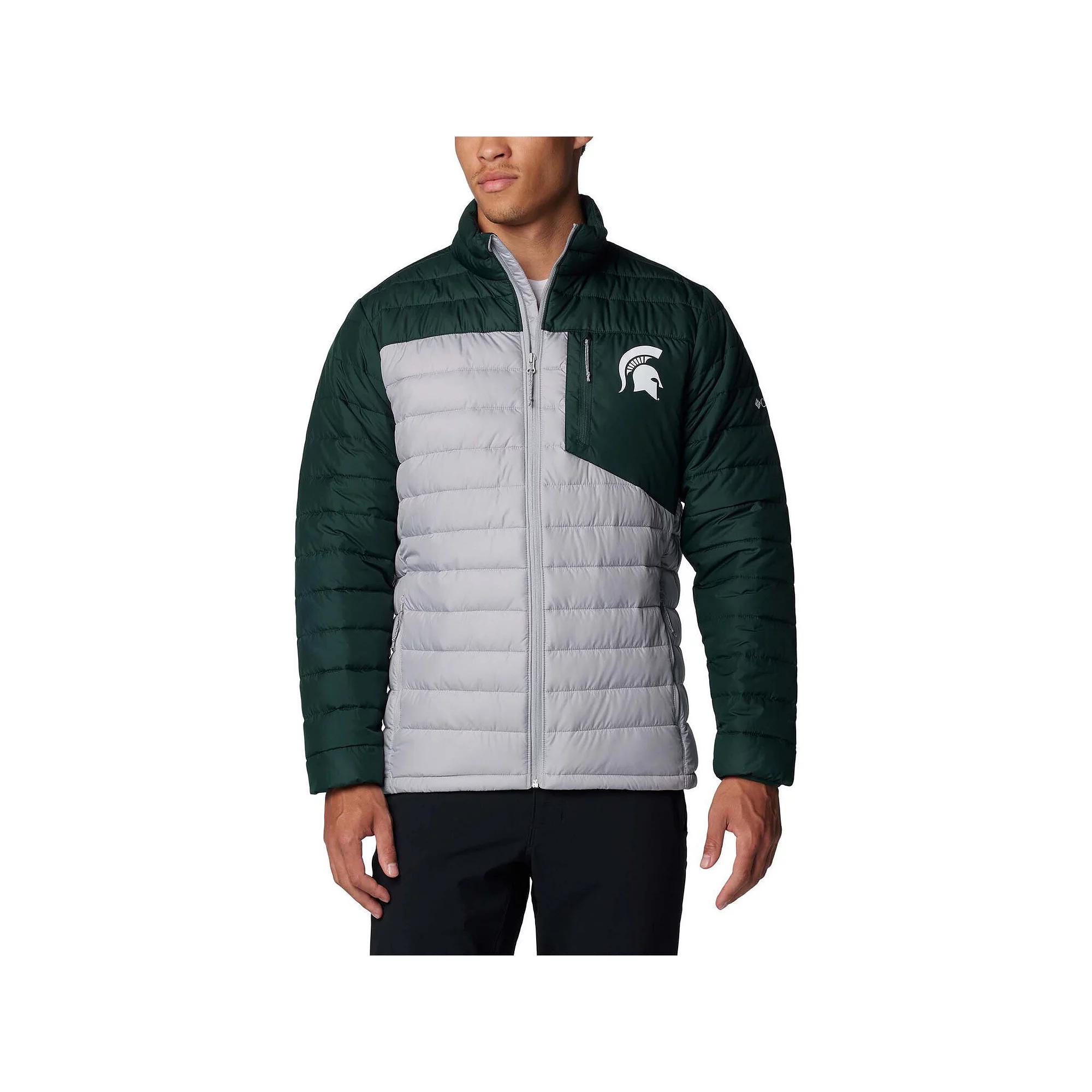 Men's Columbia Gray Michigan State Spartans Double Blitz Omni-Heat Infinity Insulated Full-Zip Jacket,  Product Image
