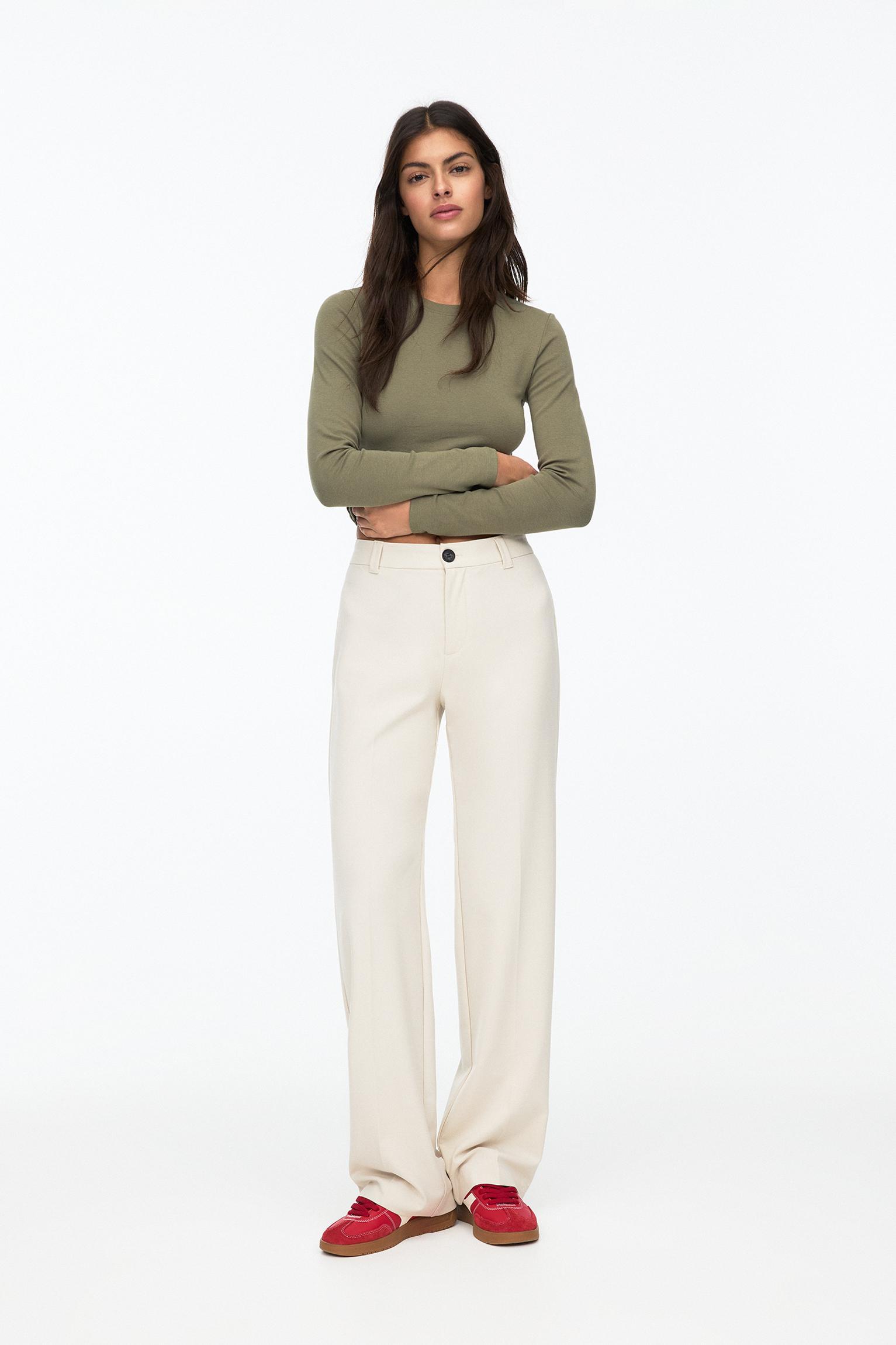 Straight-leg smart pants Product Image