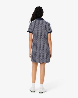 Slim Fit Monogram Jacquard Polo Dress Product Image