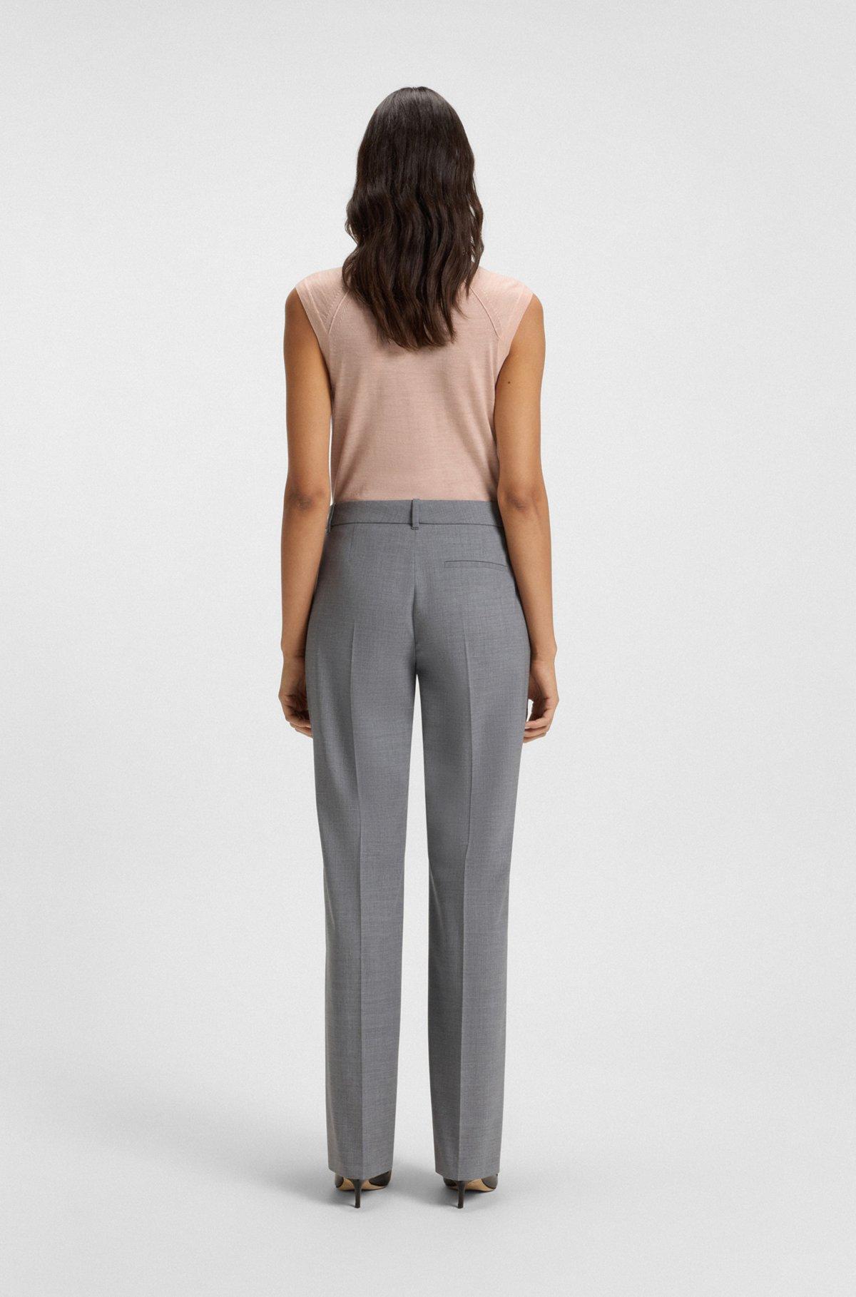 High-neck top in merino wool Product Image
