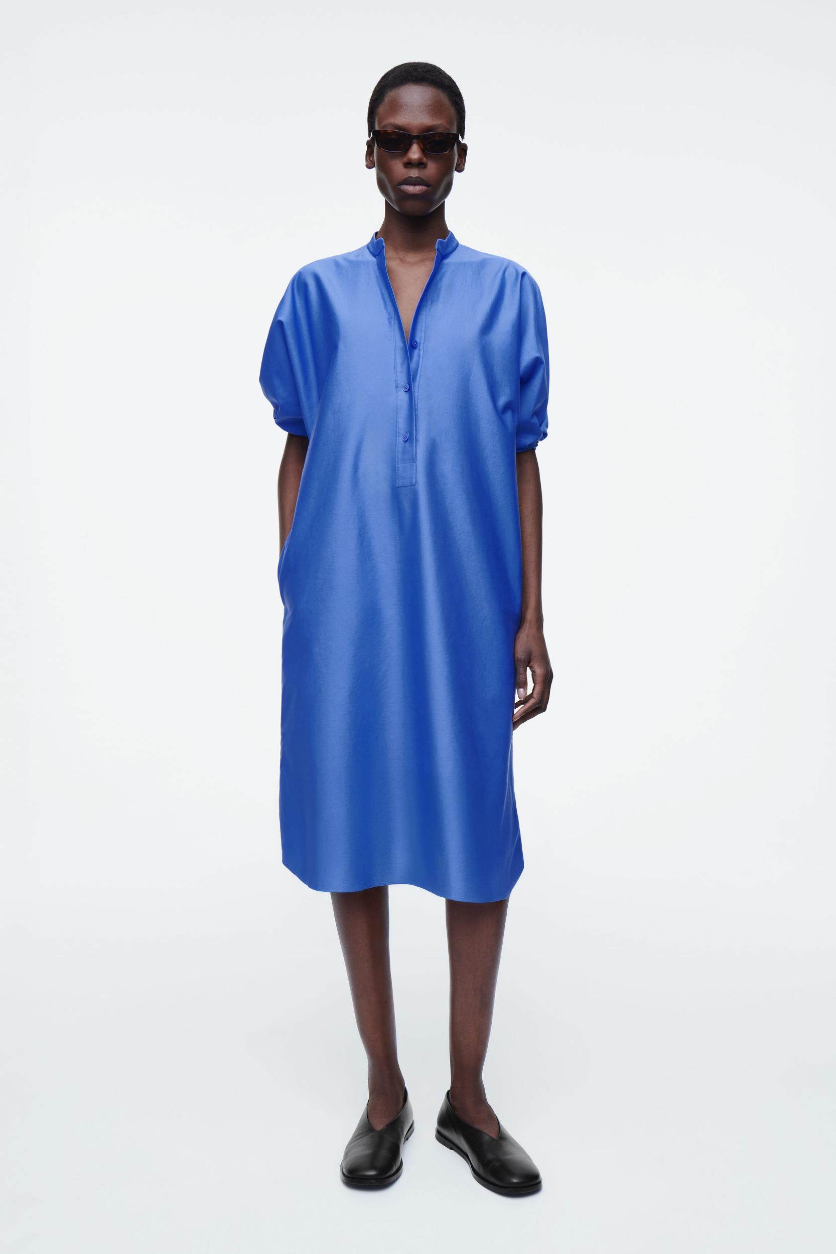 BELTED MIDI SHIRT DRESS Product Image