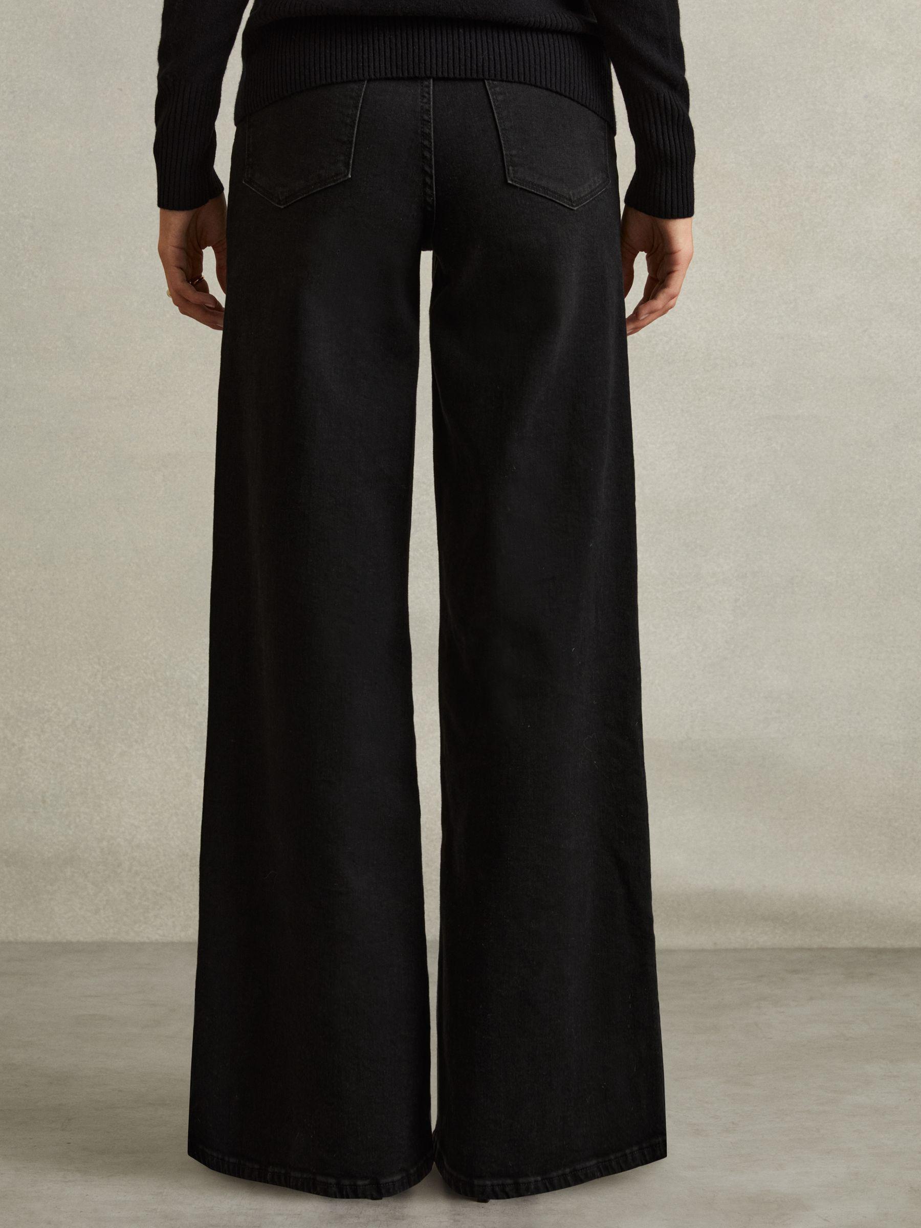 Palazzo Jeans in Black Product Image