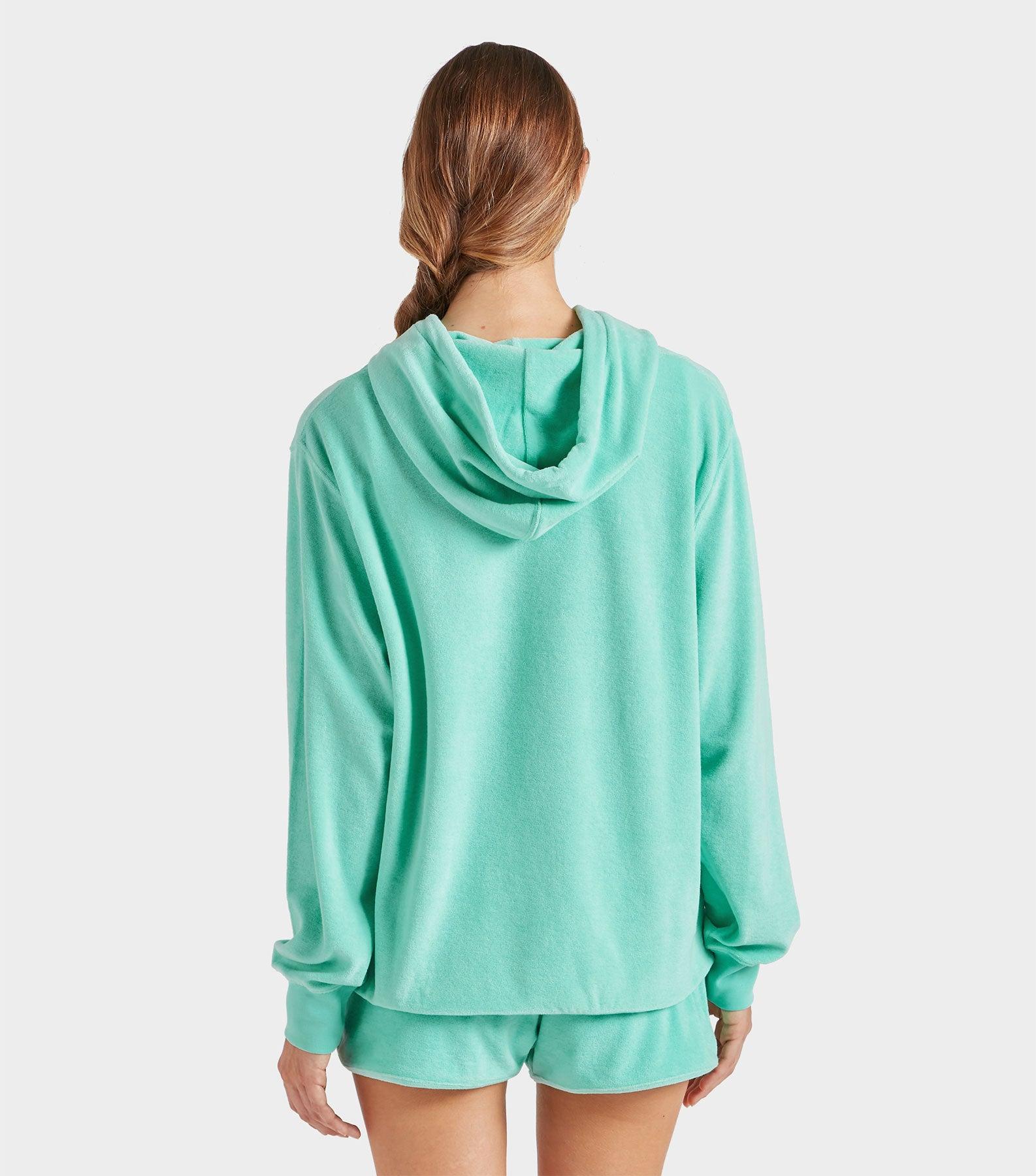 Terry Towelling Hoodie - Mint Product Image