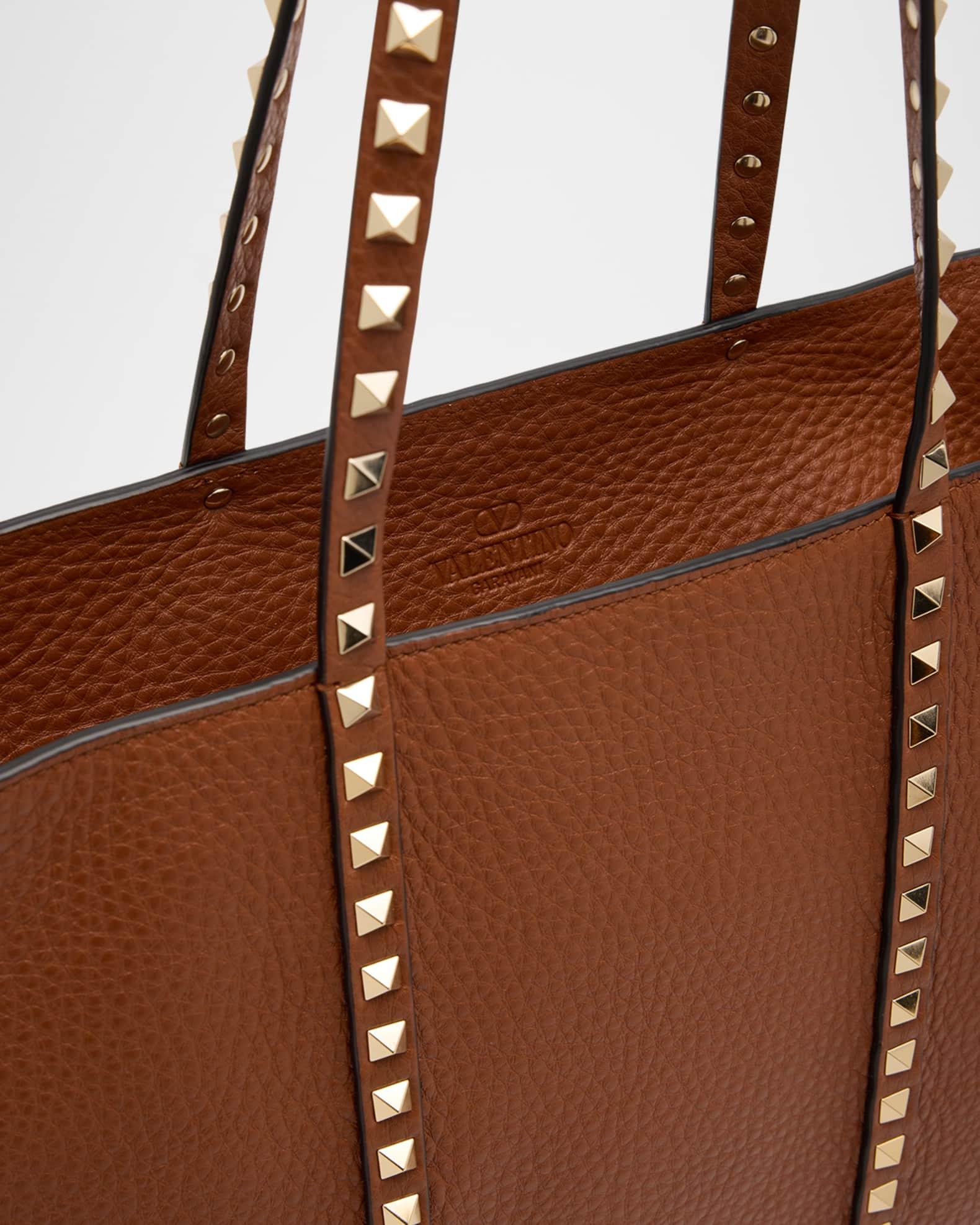 Rockstud Medium Leather Tote Bag Product Image