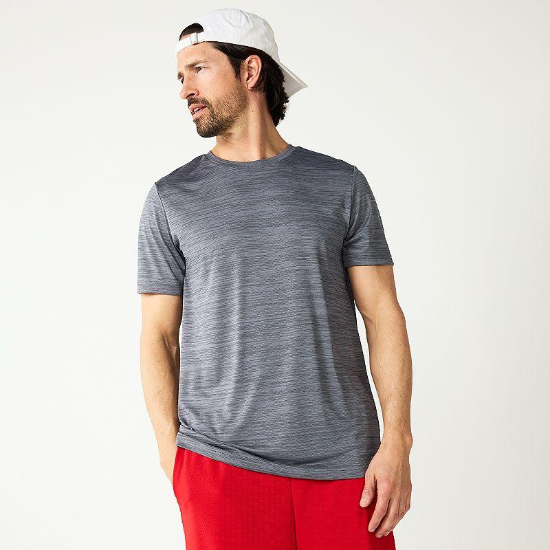 Men's Tek Gear® Dry Tek Tee, Size: Medium, Smokey Grey Hawk Gray Product Image