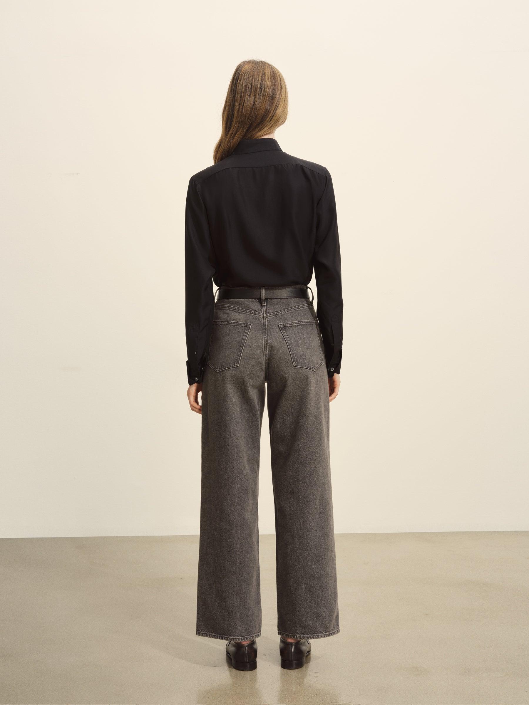 Black Pacific Silk Shirt Product Image