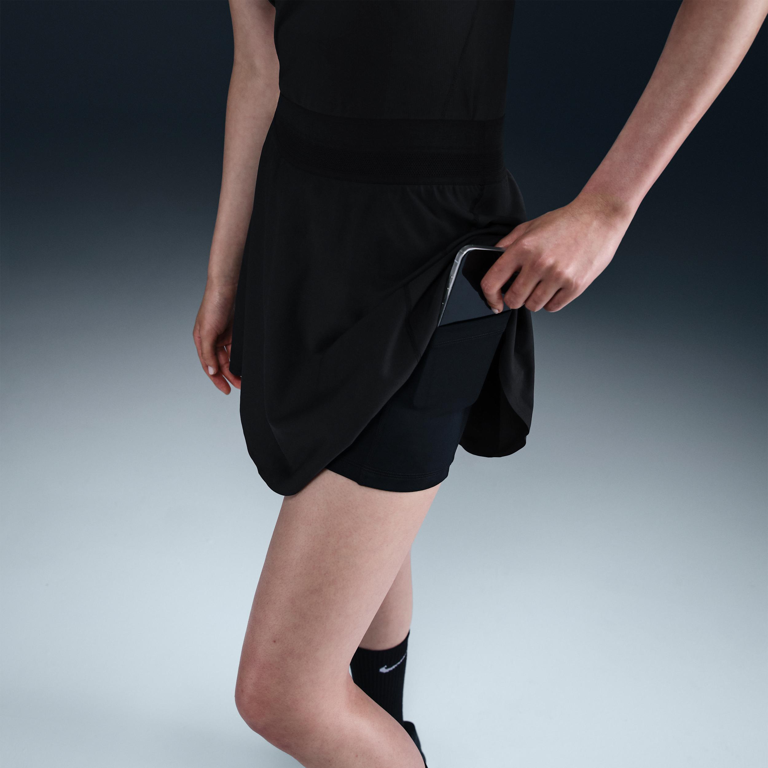 Nike Womens Court Ace Advantage Dri-FIT Tennis Skirt | FZ6726-100 Product Image