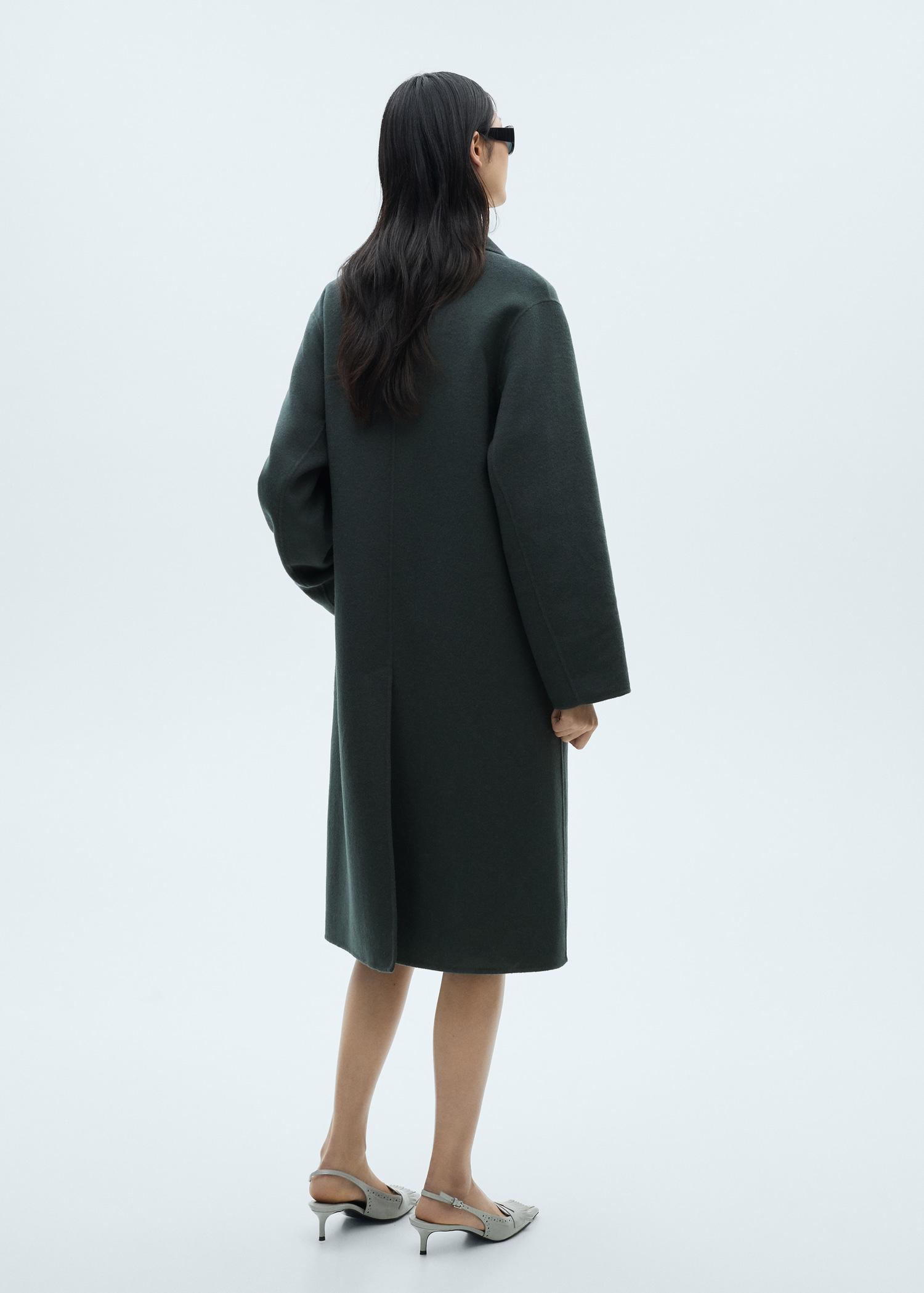 Handmade oversized wool coat - Women | MANGO USA Product Image