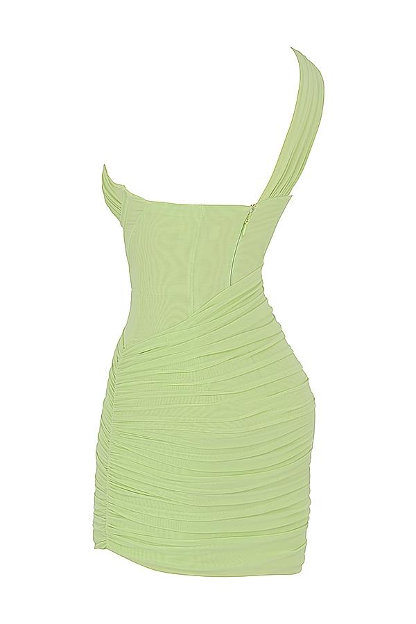 Clementine  lime cut out mini dress Product Image