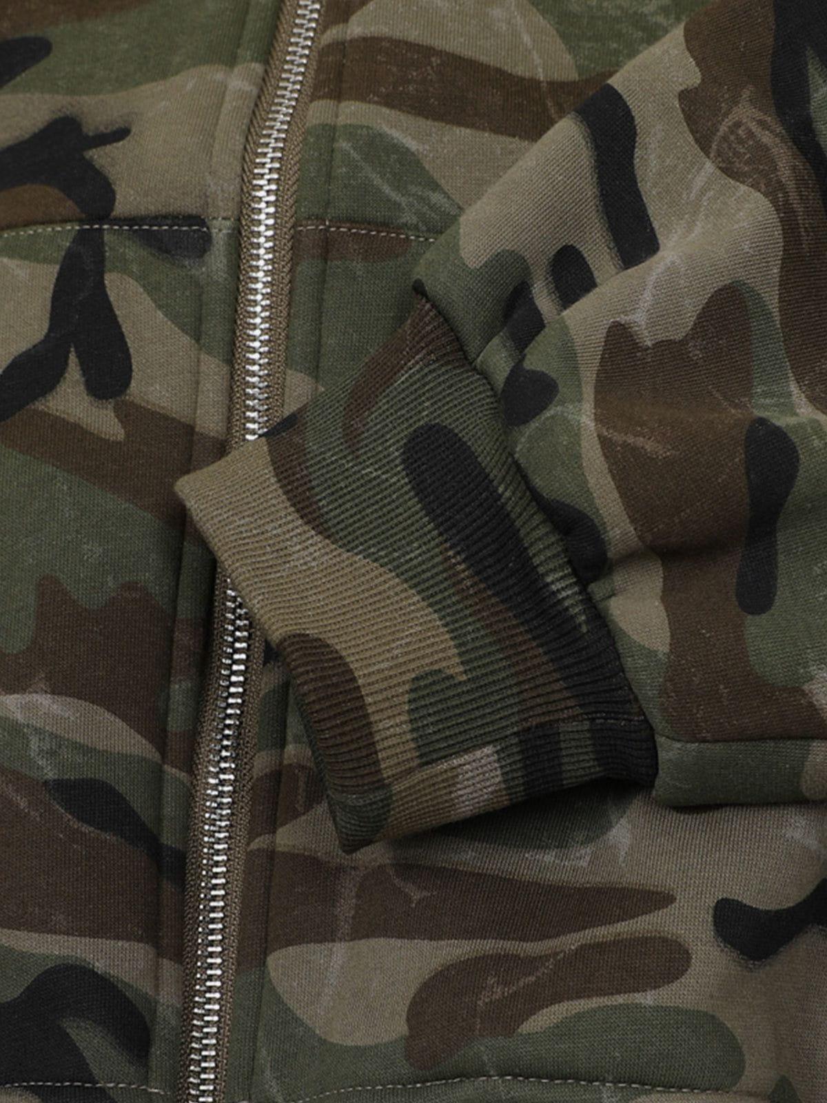 Aelfric Eden Camo Zip Up Hoodie Product Image