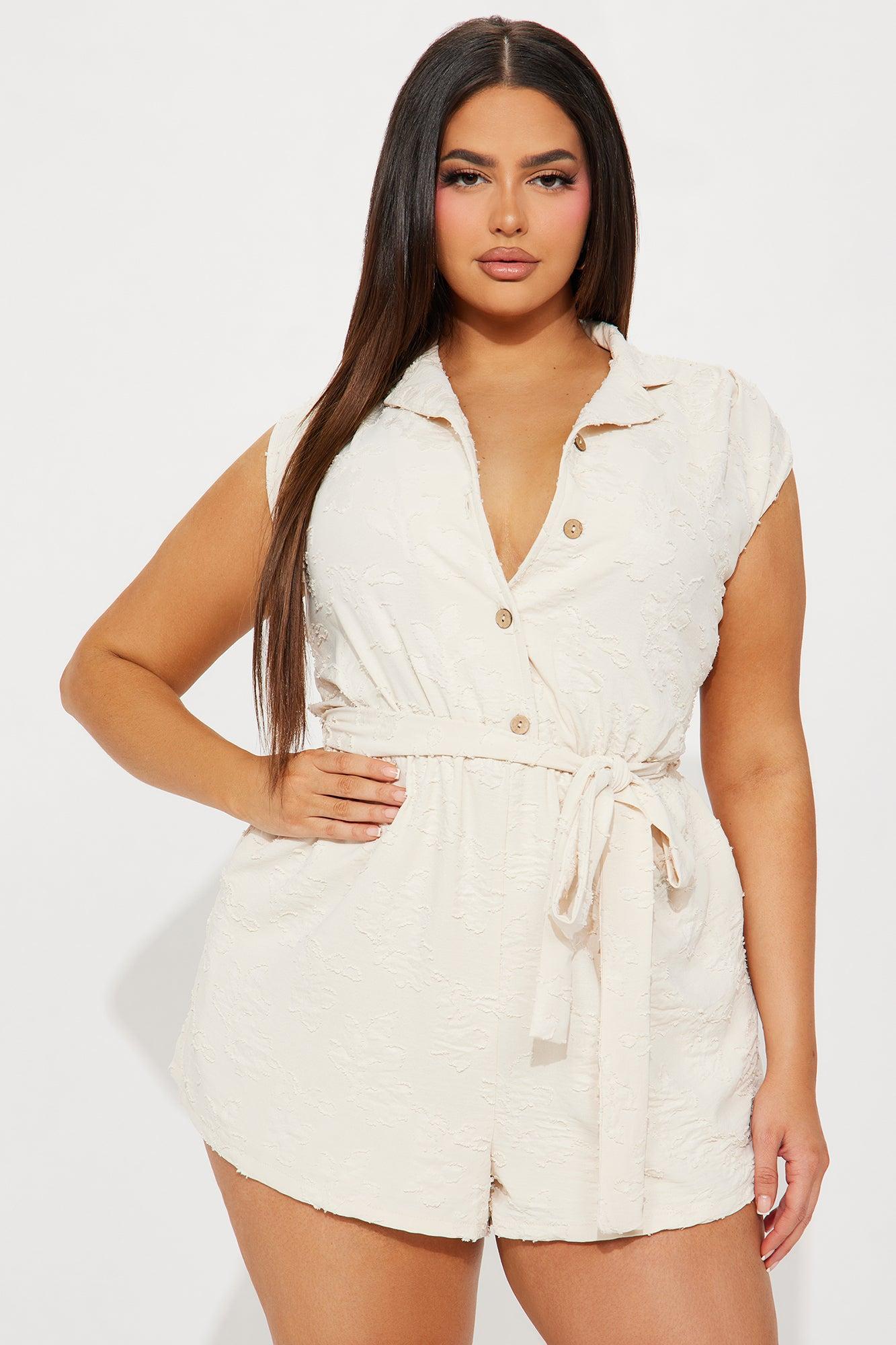 If You Want Romper - Cream Product Image