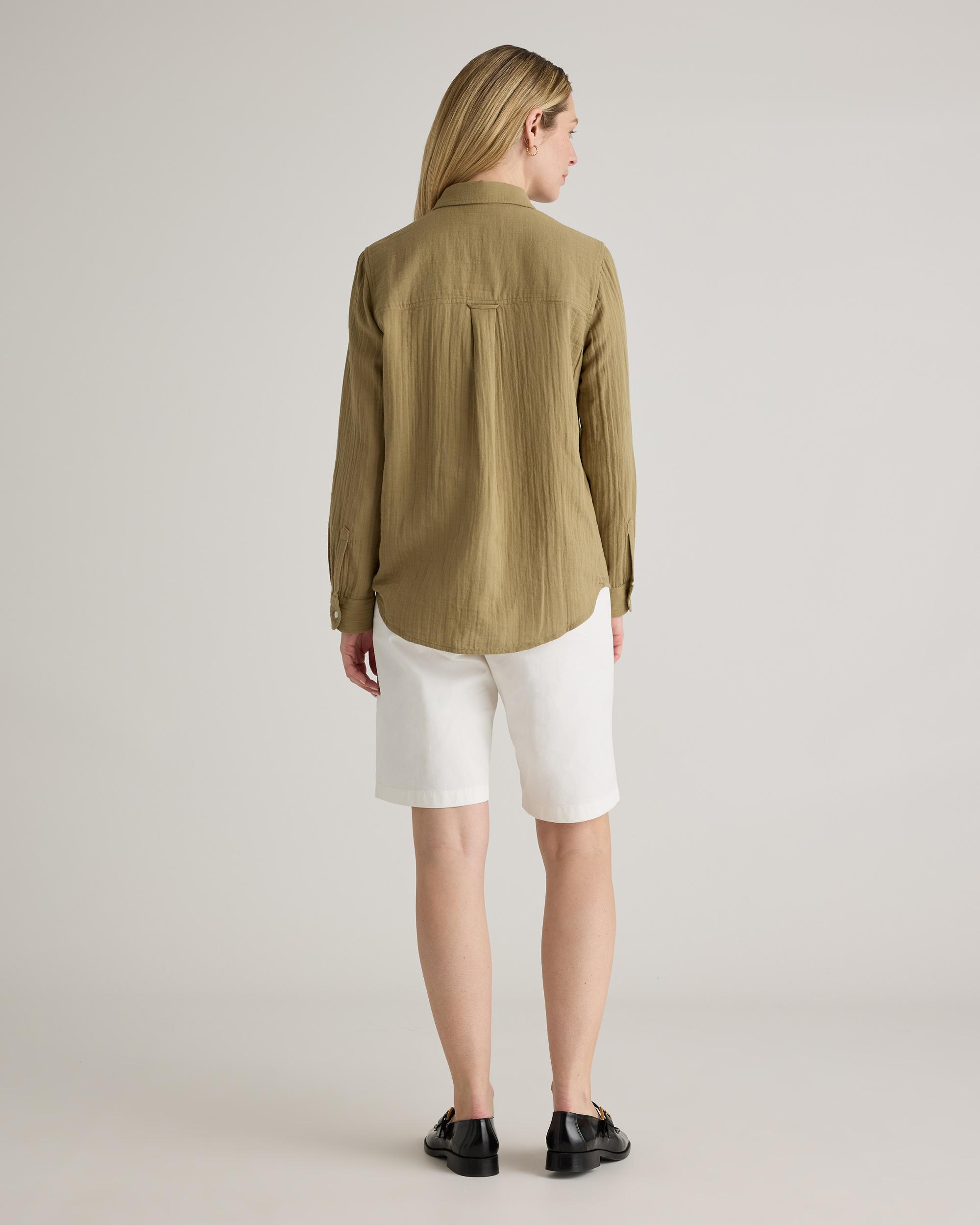 Quince | Women's Organic Stretch Cotton Chino Bermuda Shorts Organic Cotton Product Image