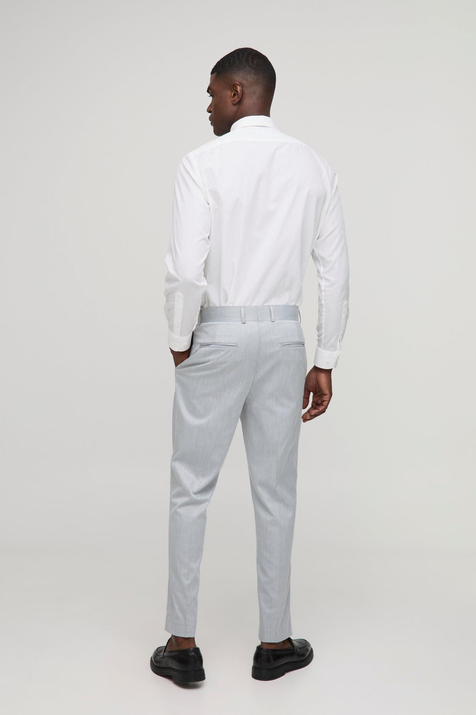 Tapered Fit Crease Front Tailored Trouser | boohooMAN USA Product Image