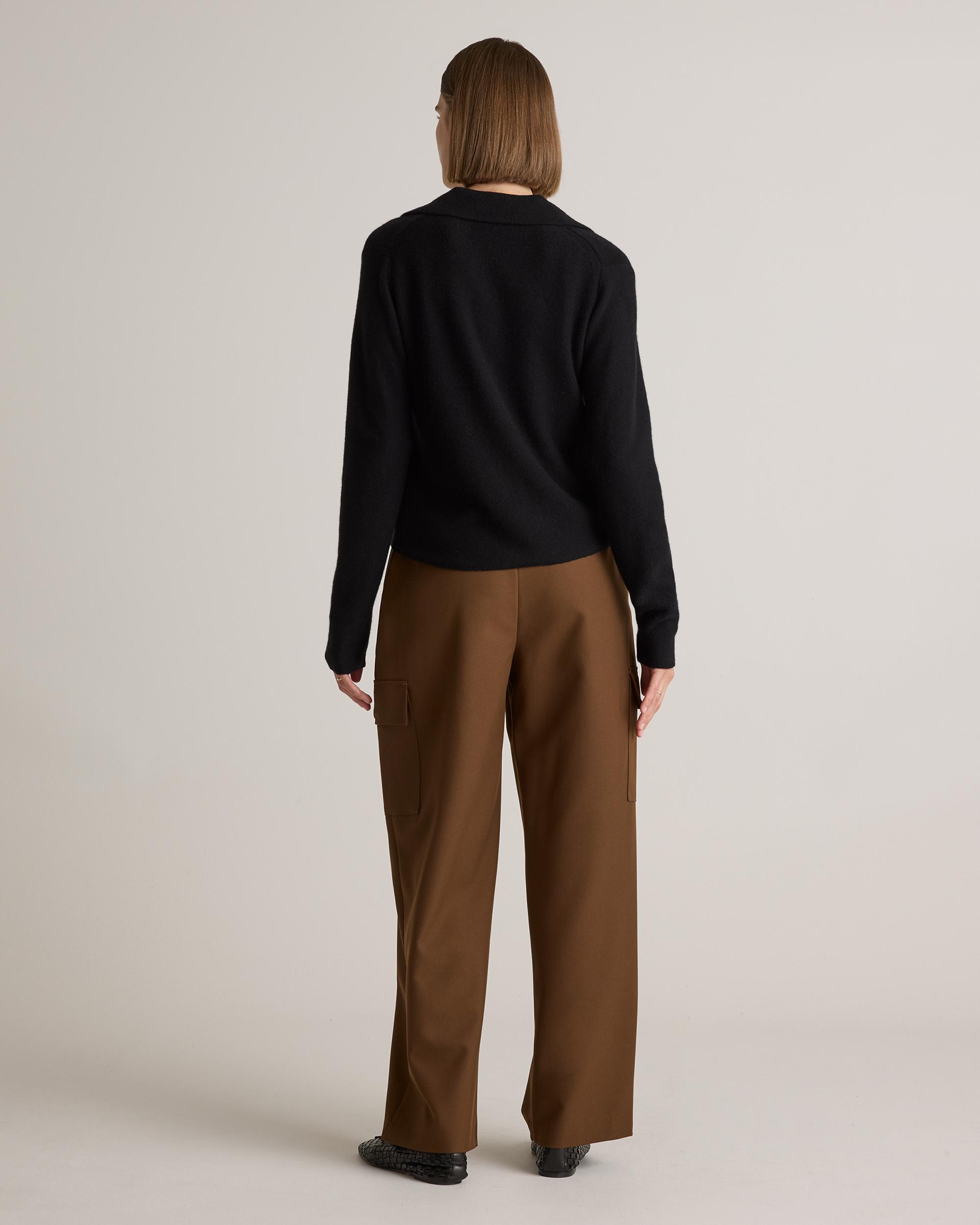 Quince | Women's Mongolian Cashmere Collared Cardigan Sweater Size XL Product Image