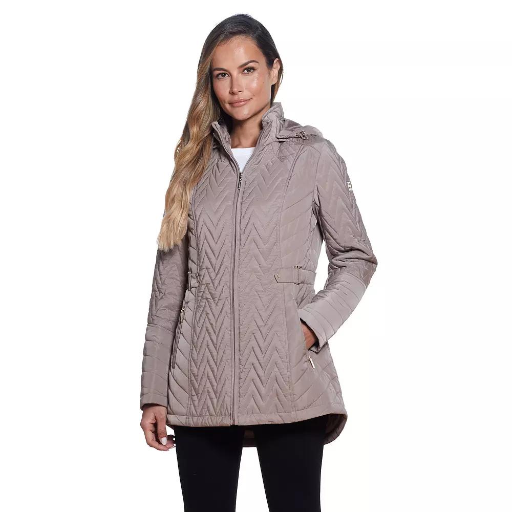 Women's Gallery Hooded Quilted Jacket,  Product Image
