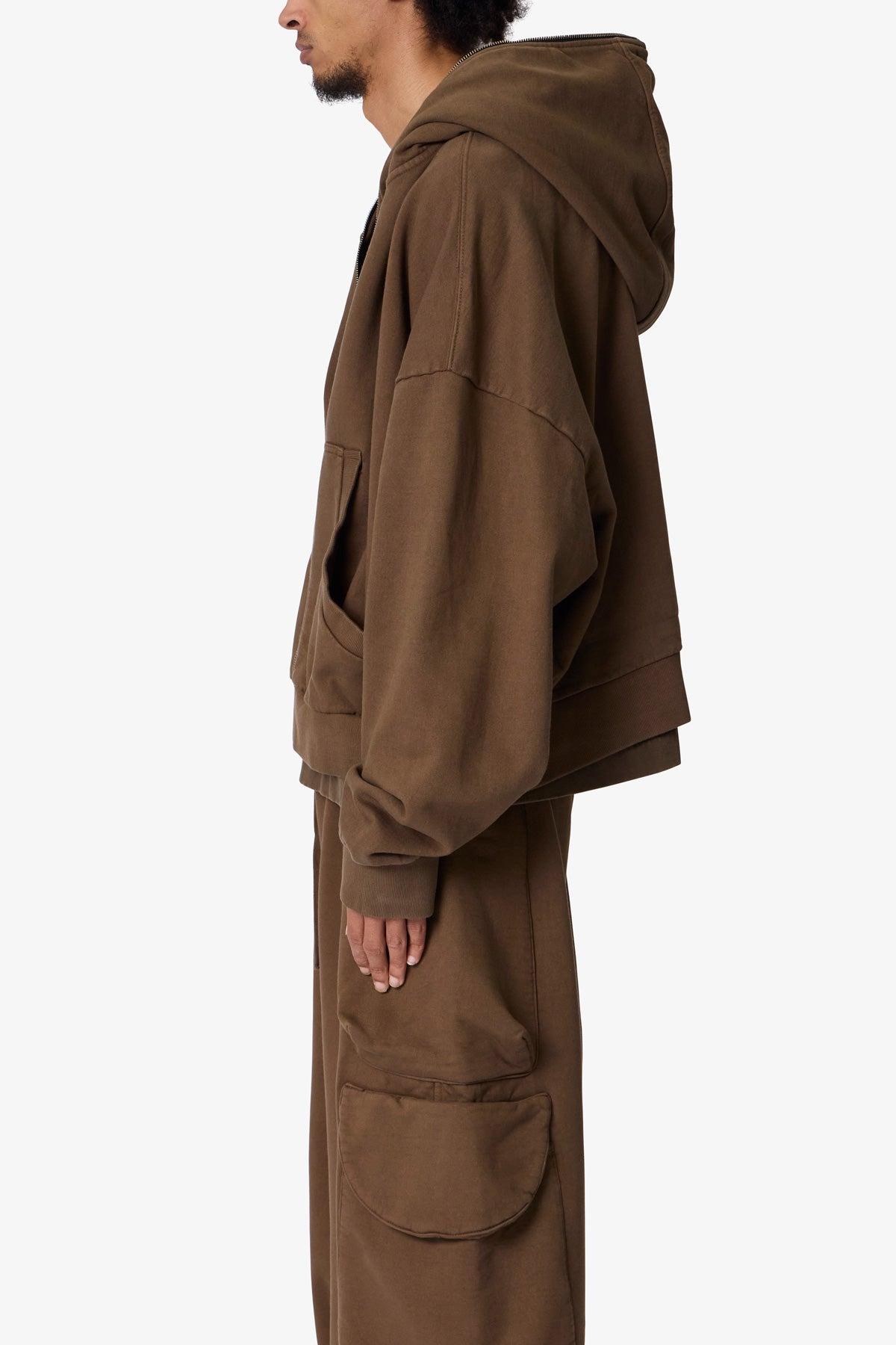 Full Zip Hoodie - Olive Product Image