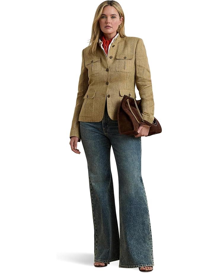 Plus Size High-Rise Wide-Leg Cropped Jeans Product Image